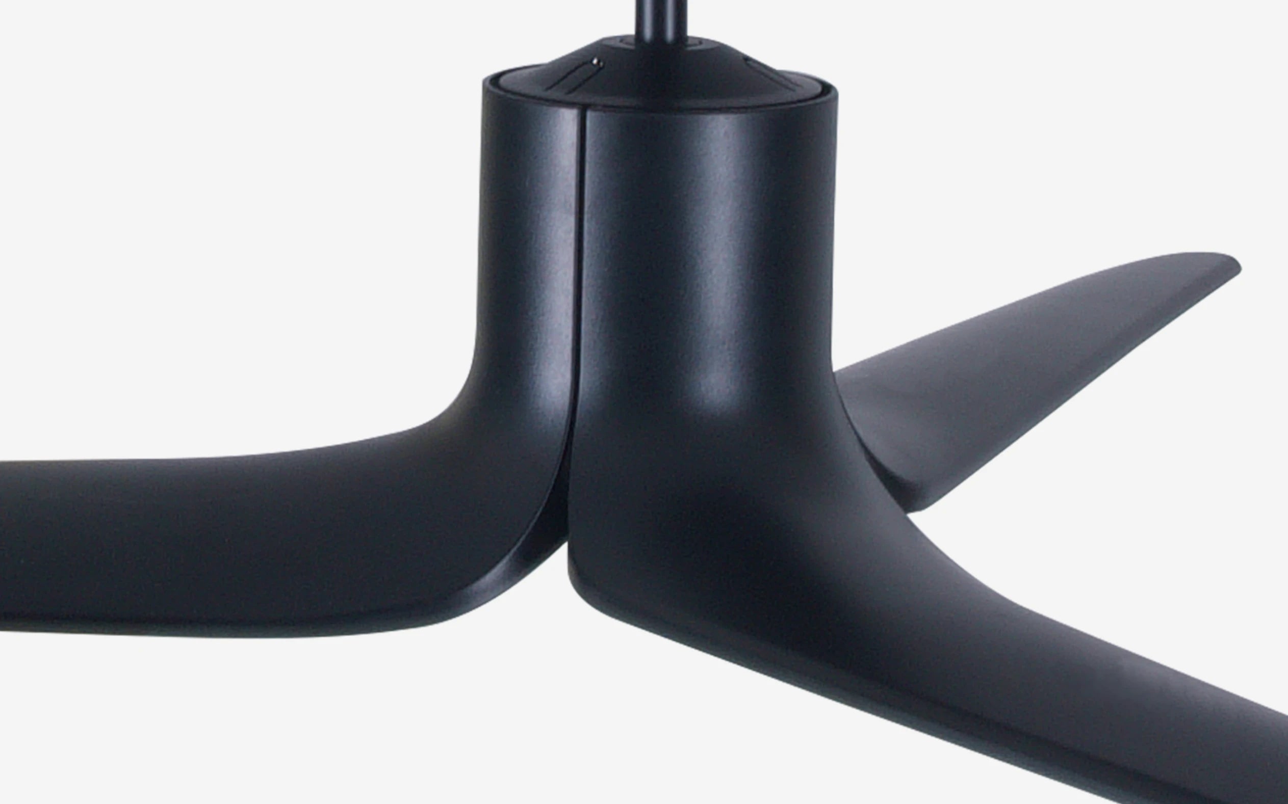 Lotus Ceiling Fan - #Body Color_Black|Blade Color_Teak|Blade Size_56"