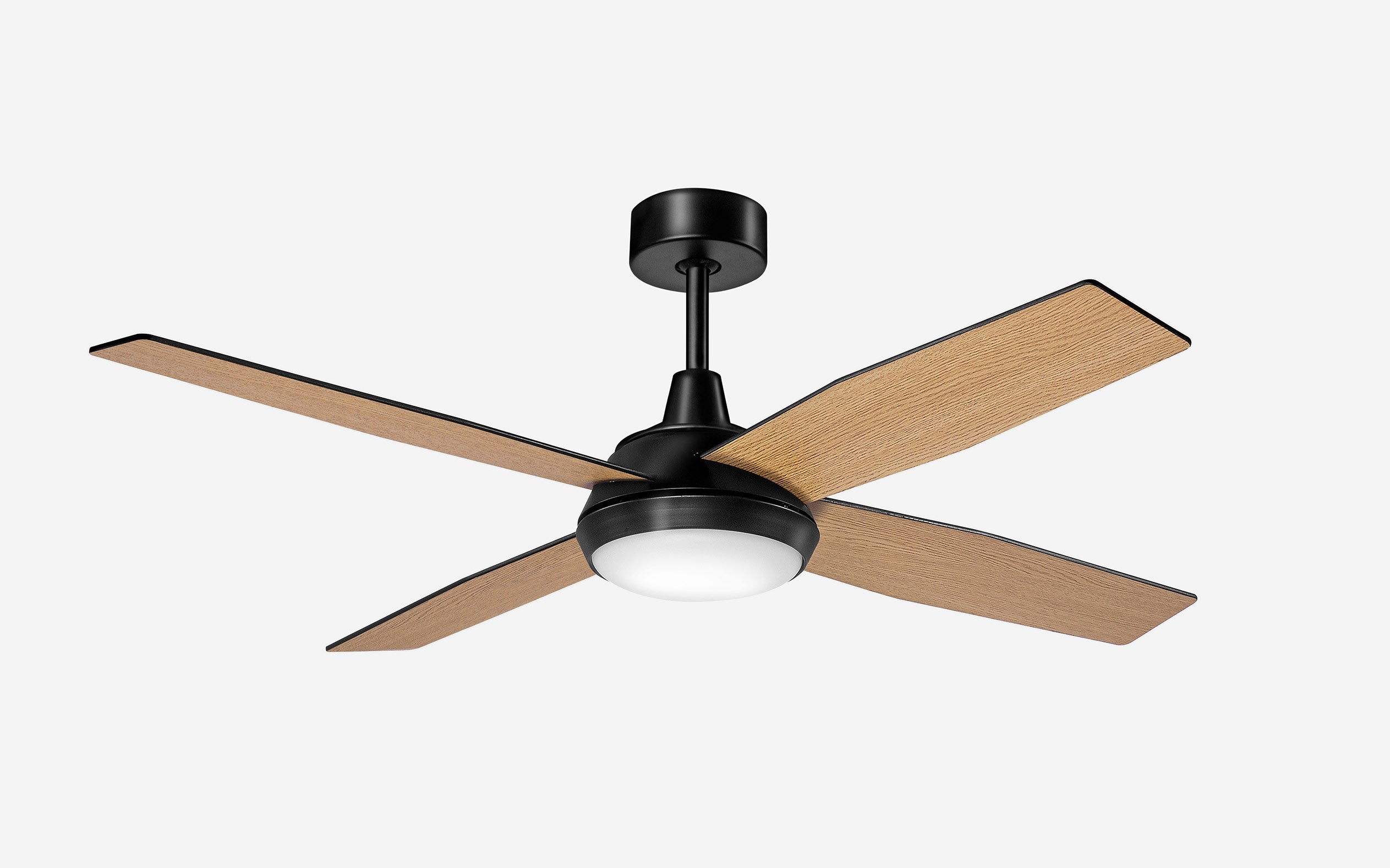 Marble Ceiling Fan - #Body Color_Black|Blade Color_Teak|Blade Size_48"