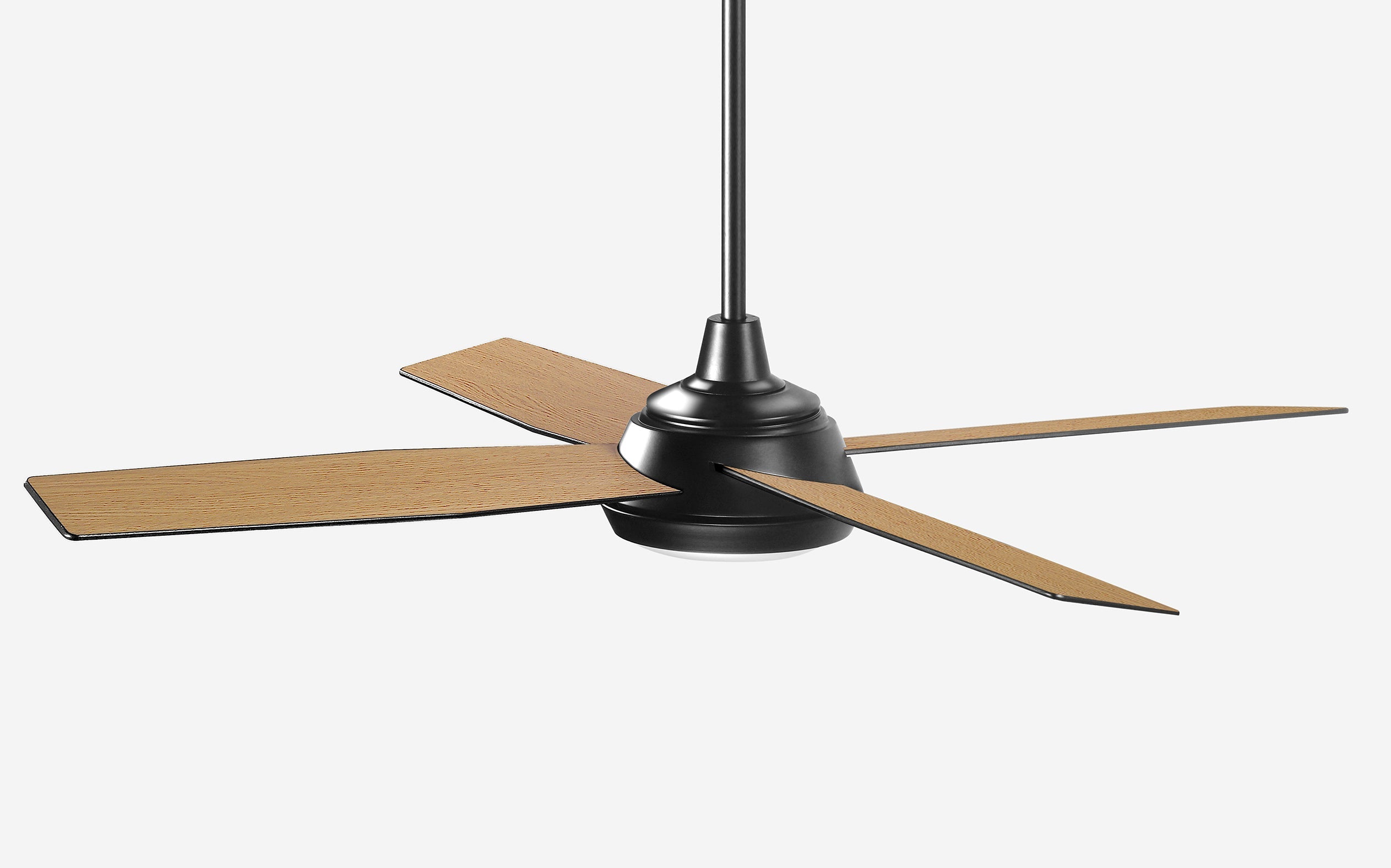 Marble Ceiling Fan - #Body Color_Black|Blade Color_Teak|Blade Size_48"