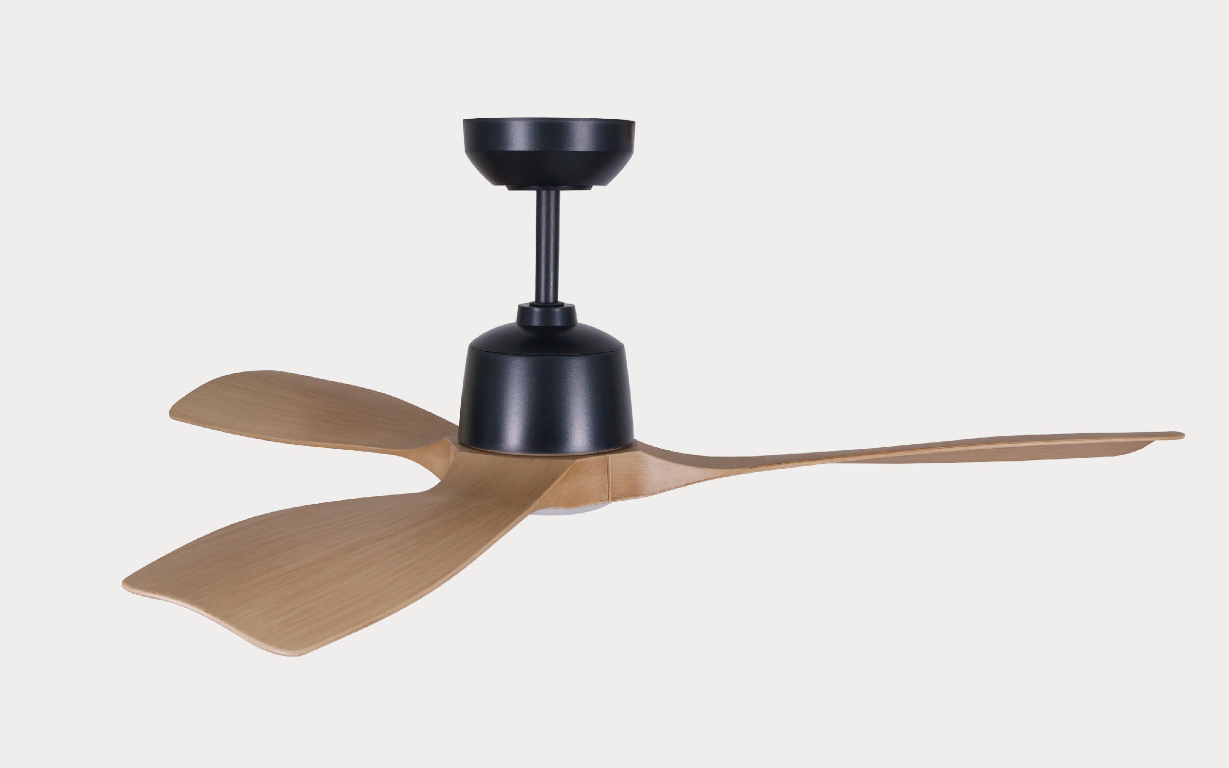 Pixel Ceiling Fan - #Body Color_Black|Blade Color_Teak