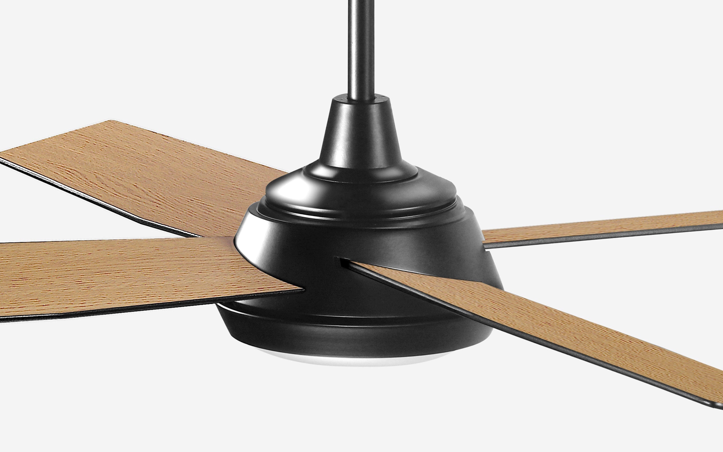 Marble Ceiling Fan - #Body Color_Black|Blade Color_Teak|Blade Size_48"