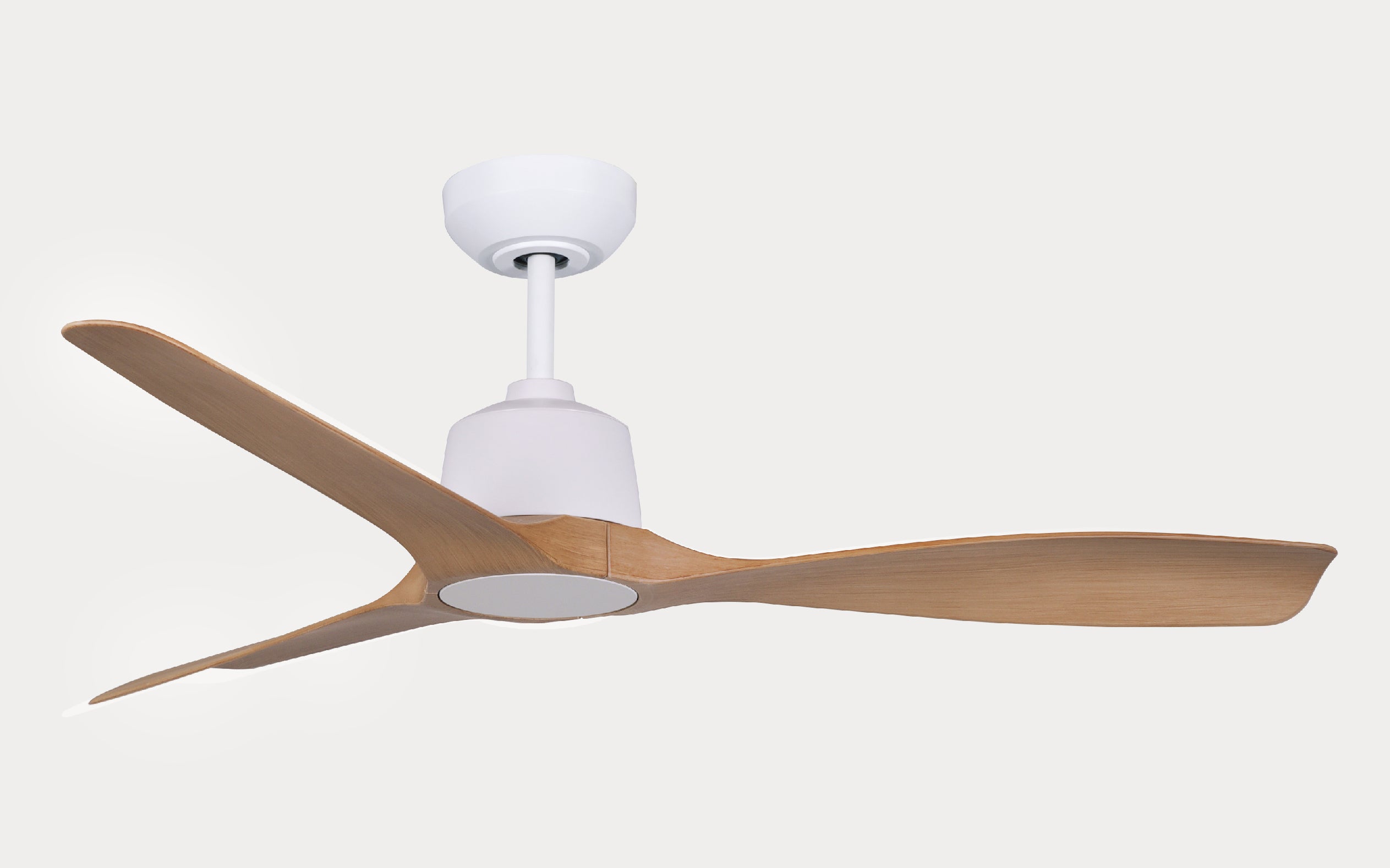 Pixel Ceiling Fan - #Body Color_White|Blade Color_Teak