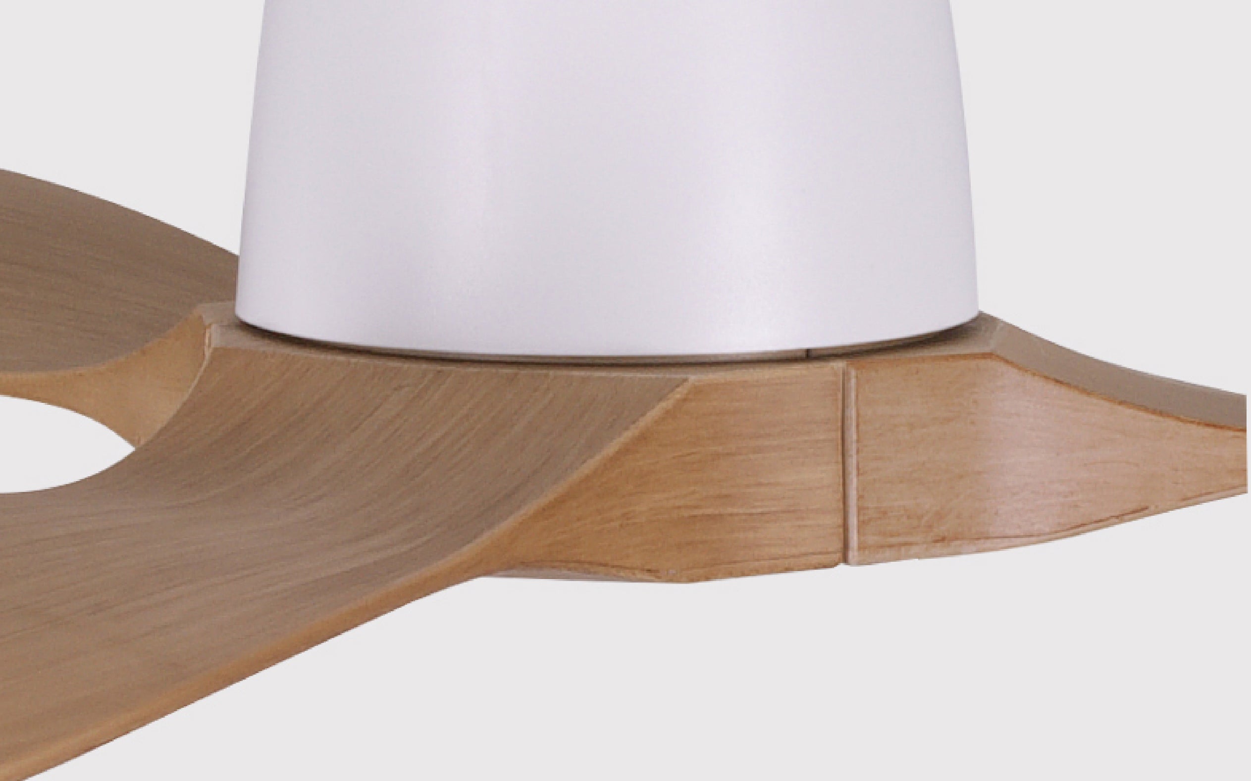 Pixel Ceiling Fan - #Body Color_White|Blade Color_Teak