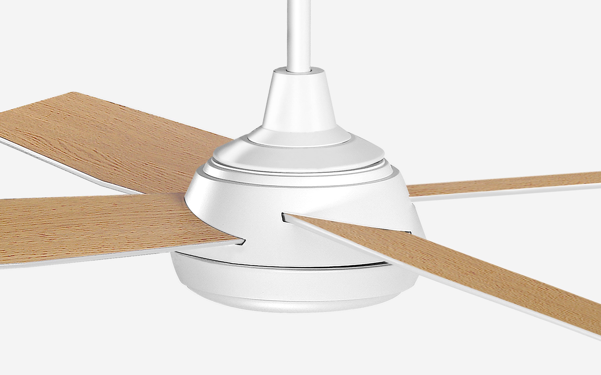 Marble Ceiling Fan - #Body Color_White|Blade Color_Teak|Blade Size_42"