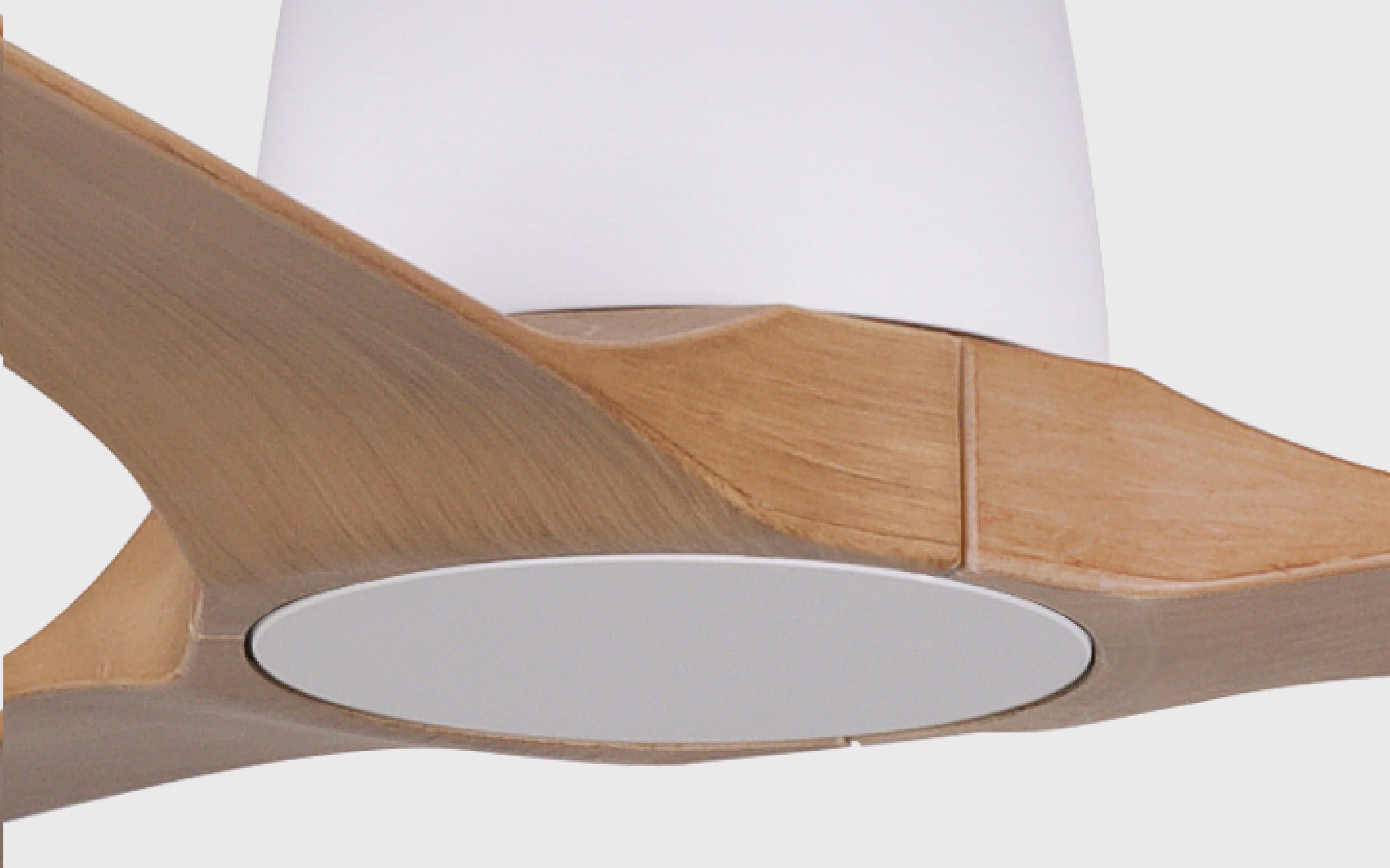 Pixel Ceiling Fan - #Body Color_White|Blade Color_Teak