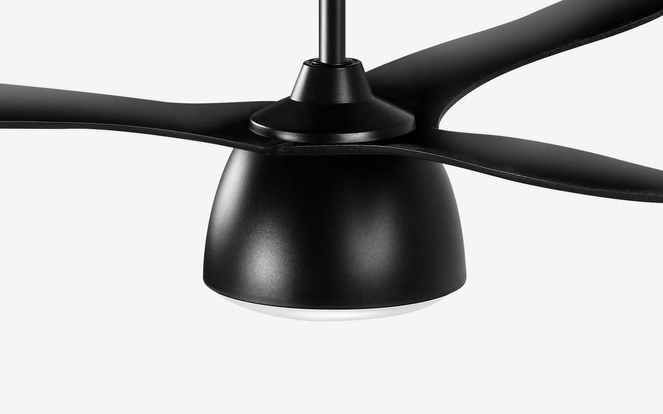 Pebbel Storm Ceiling Fan - #Body Color_Black|Blade Color_Black|Blade Size_56"