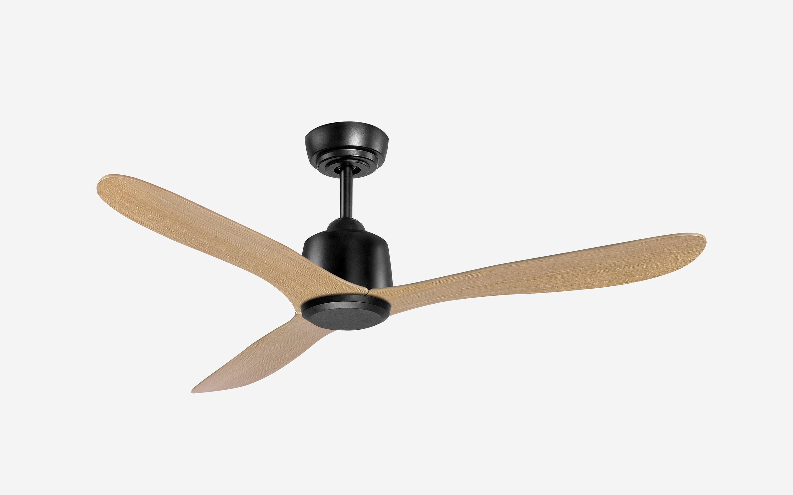 Diamond Storm Ceiling Fan - #Body Color_Black|Blade Color_Teak|Blade Size_42"