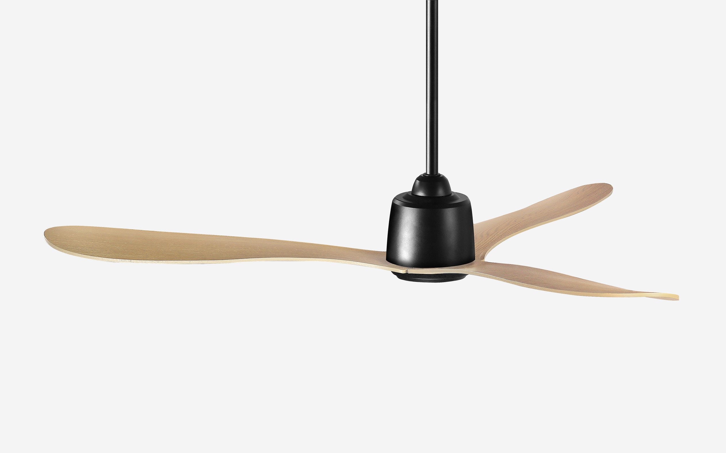 Diamond Storm Ceiling Fan - #Body Color_Black|Blade Color_Teak|Blade Size_48"