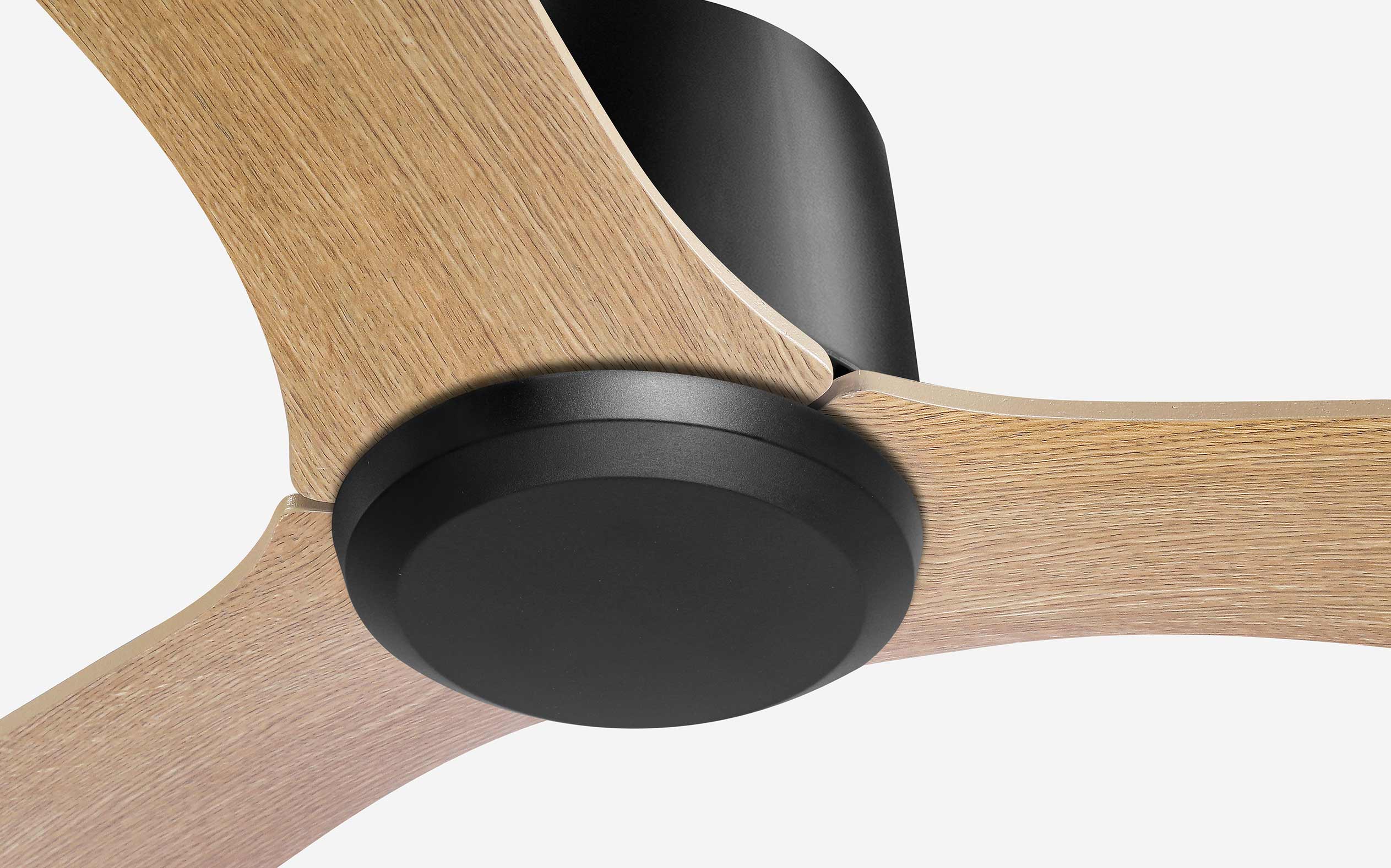 Diamond Storm Ceiling Fan - #Body Color_Black|Blade Color_Teak|Blade Size_42"