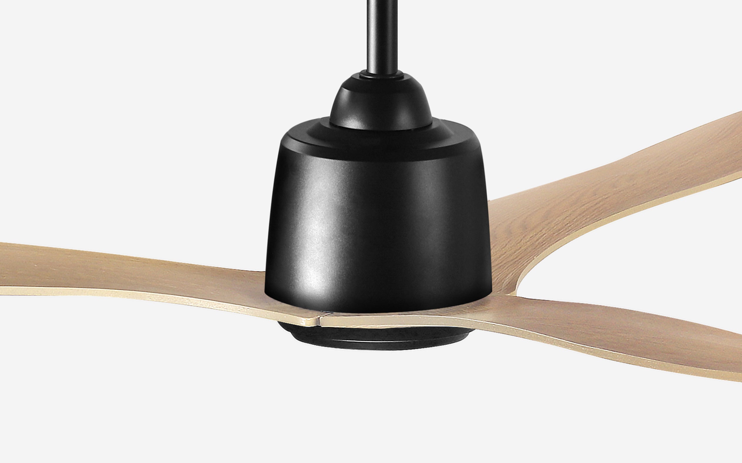 Diamond Storm Ceiling Fan - #Body Color_Black|Blade Color_Teak|Blade Size_42"