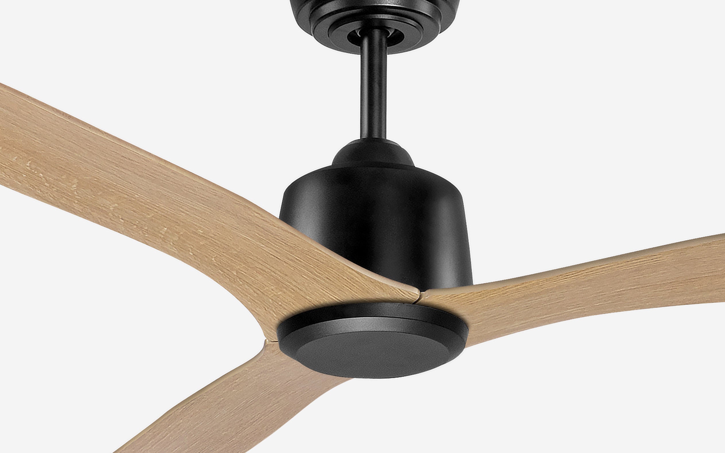 Diamond Storm Ceiling Fan - #Body Color_Black|Blade Color_Teak|Blade Size_42"