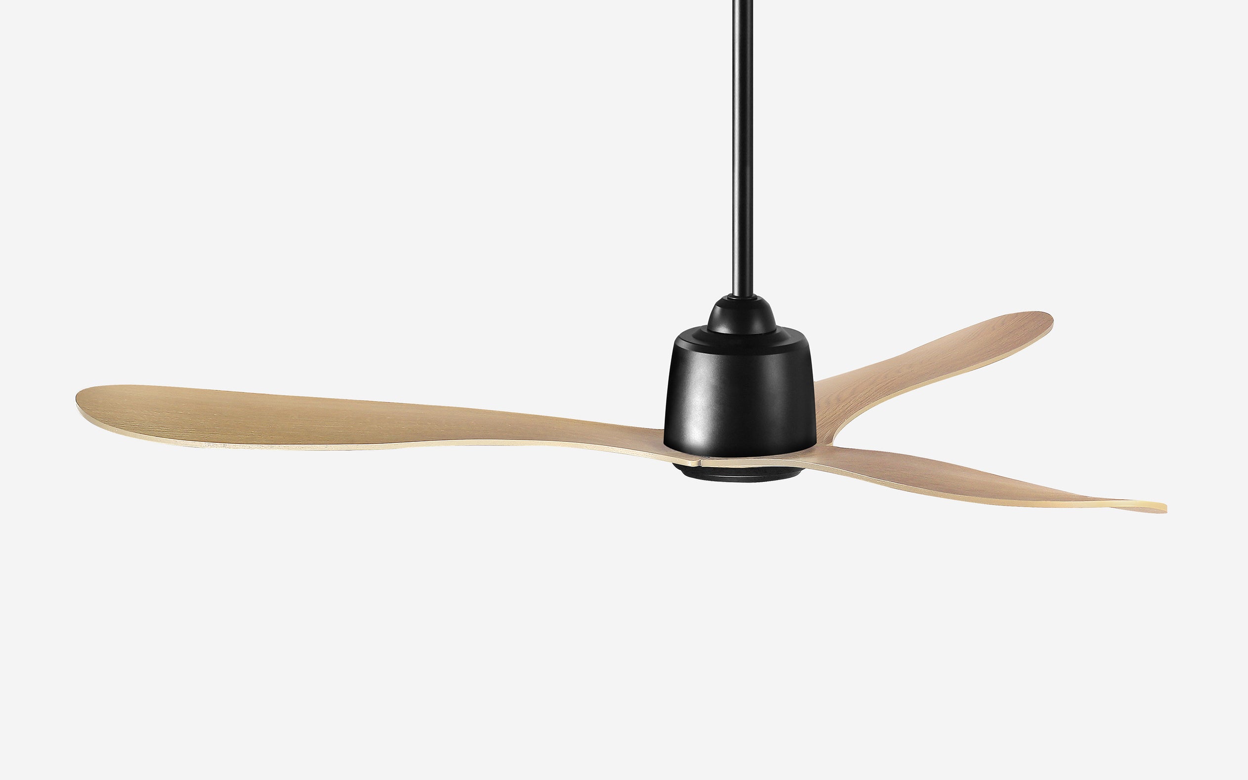 Diamond Storm Ceiling Fan - #Body Color_Black|Blade Color_Teak|Blade Size_56"