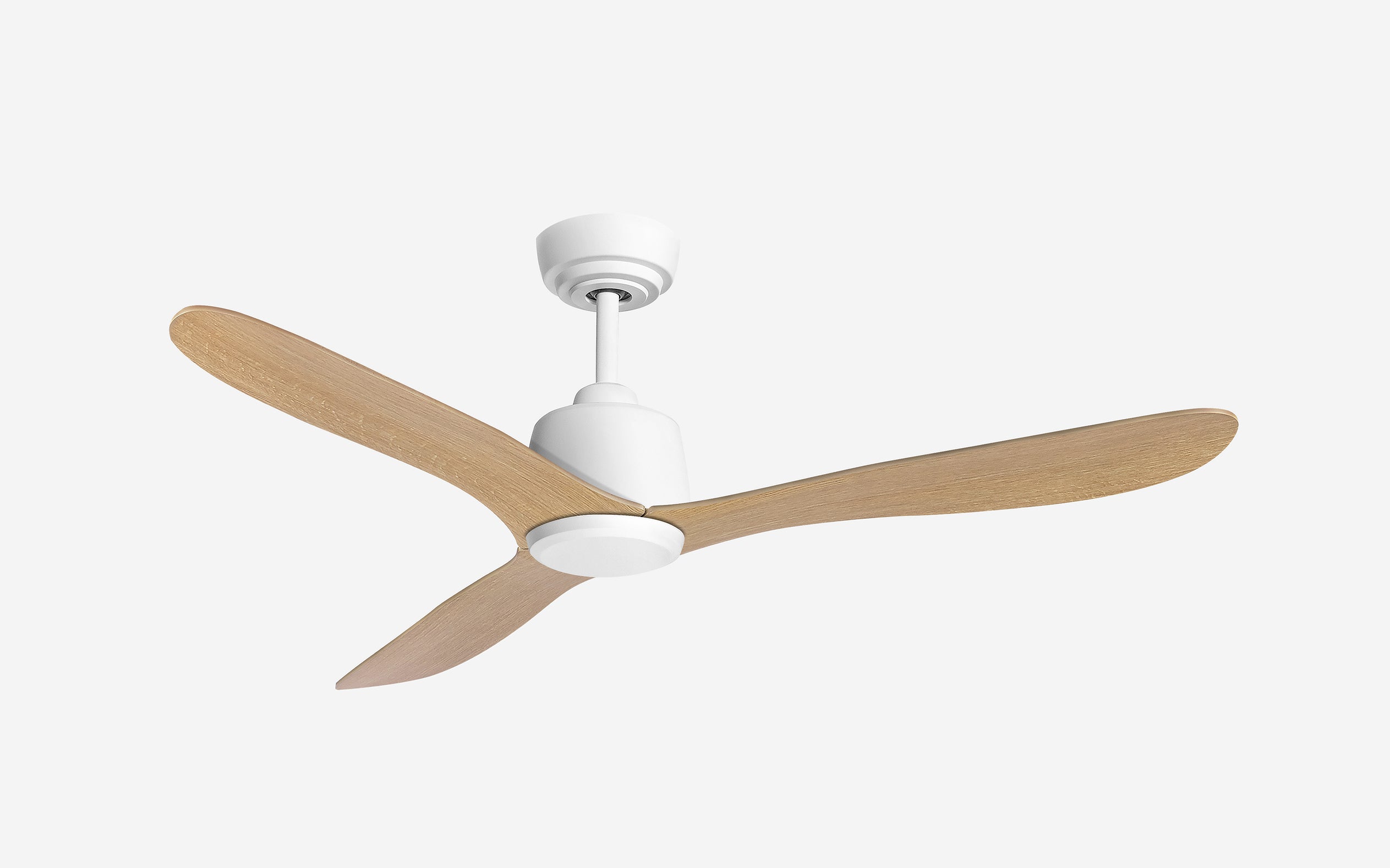 Diamond Storm Ceiling Fan - #Body Color_White|Blade Color_Teak|Blade Size_42"