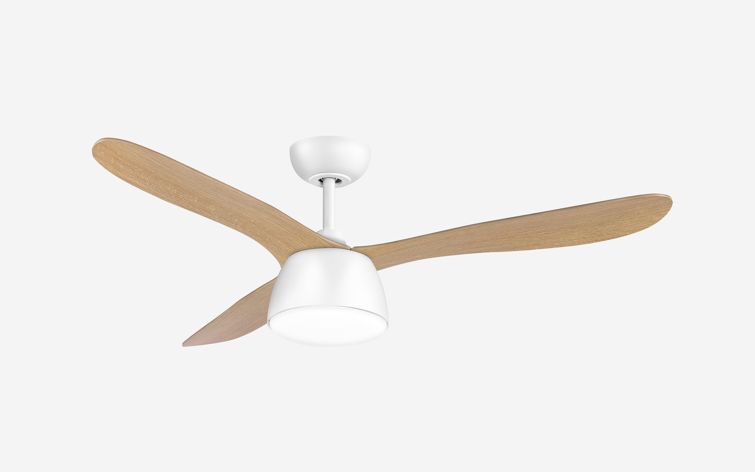 Pabbel Storm Ceiling Fan - #Body Color_White|Blade Color_Teak|Blade Size_42"