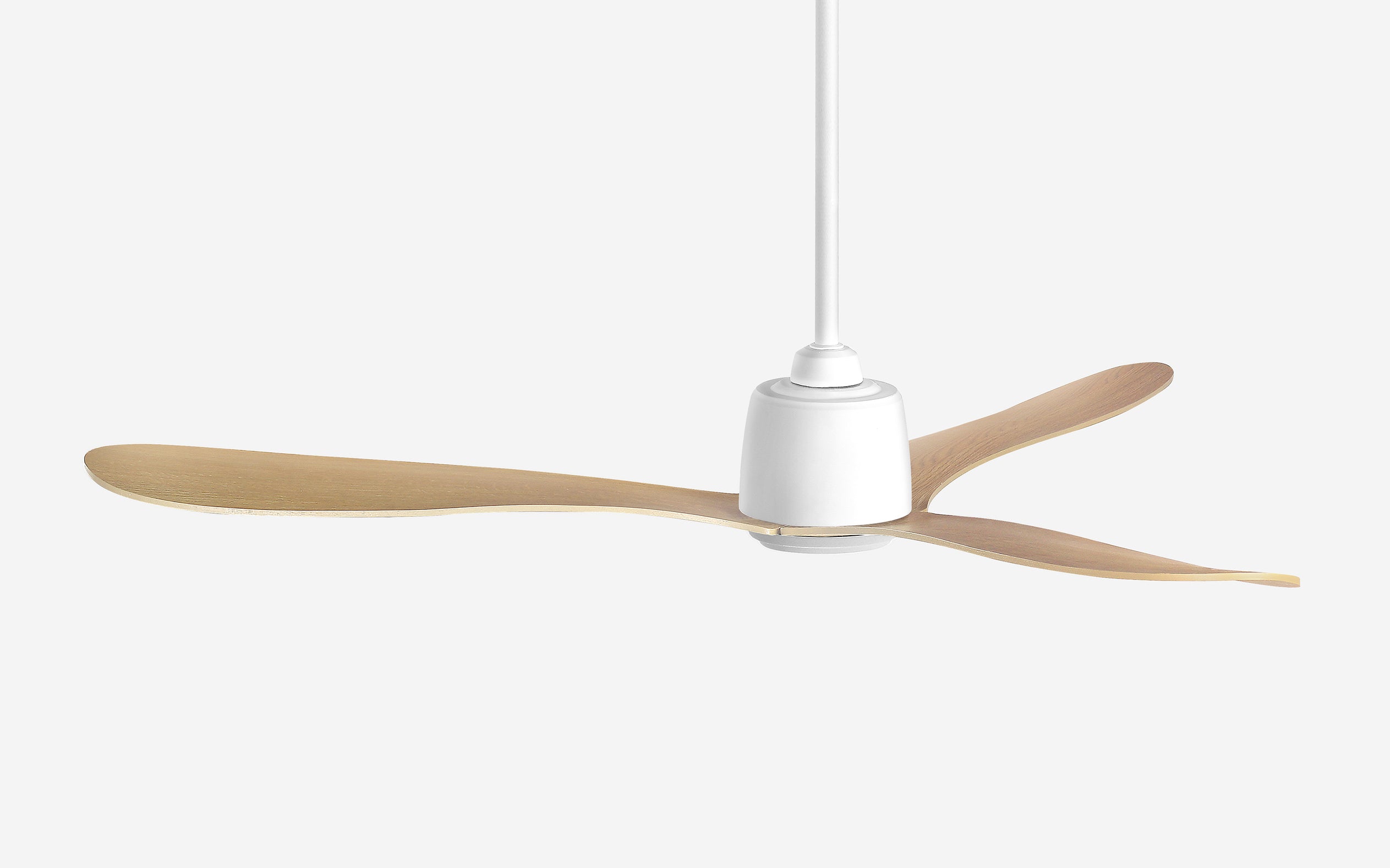 Diamond Storm Ceiling Fan - #Body Color_White|Blade Color_Teak|Blade Size_42"