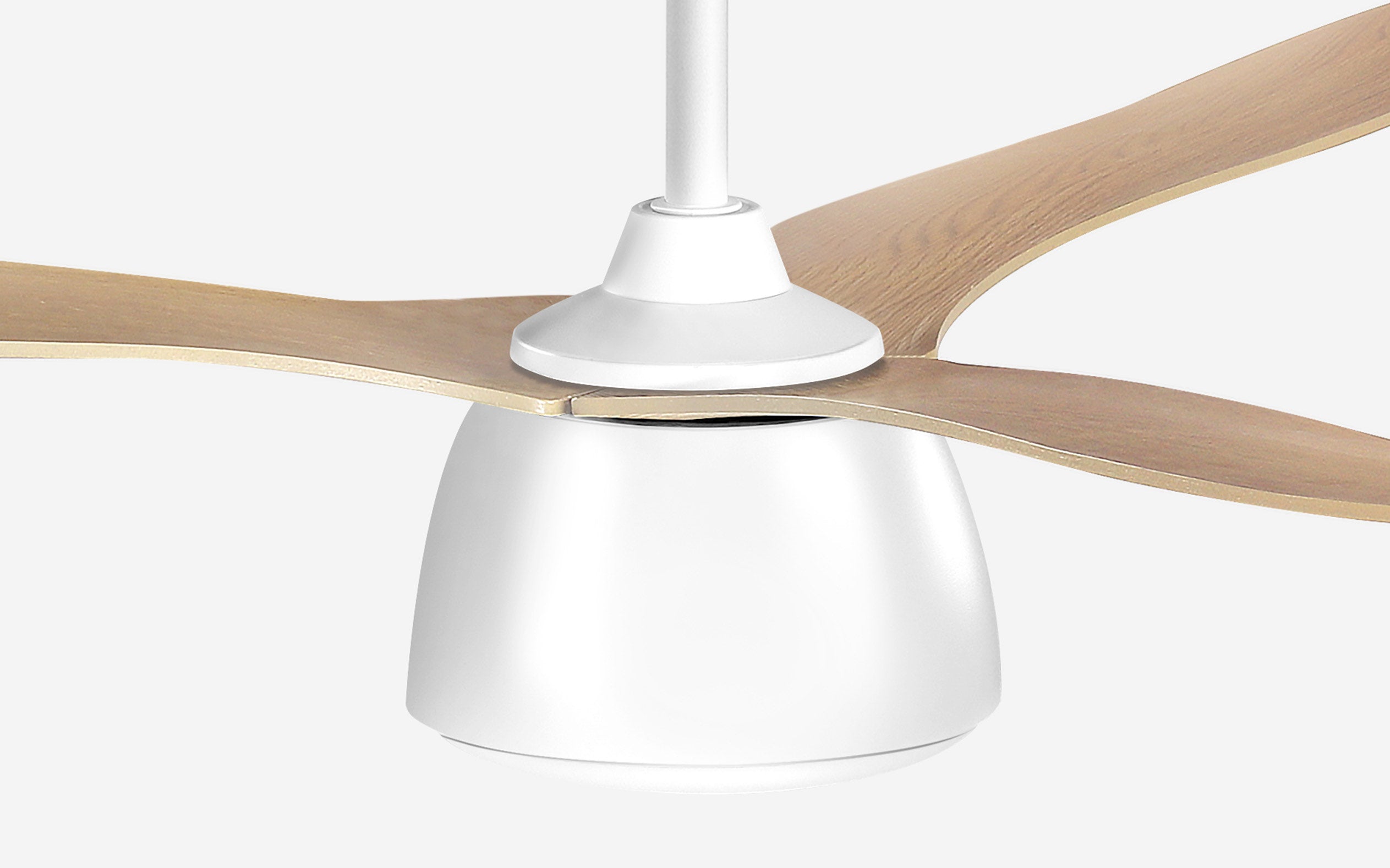 Pabbel Storm Ceiling Fan - #Body Color_White|Blade Color_Teak|Blade Size_48"