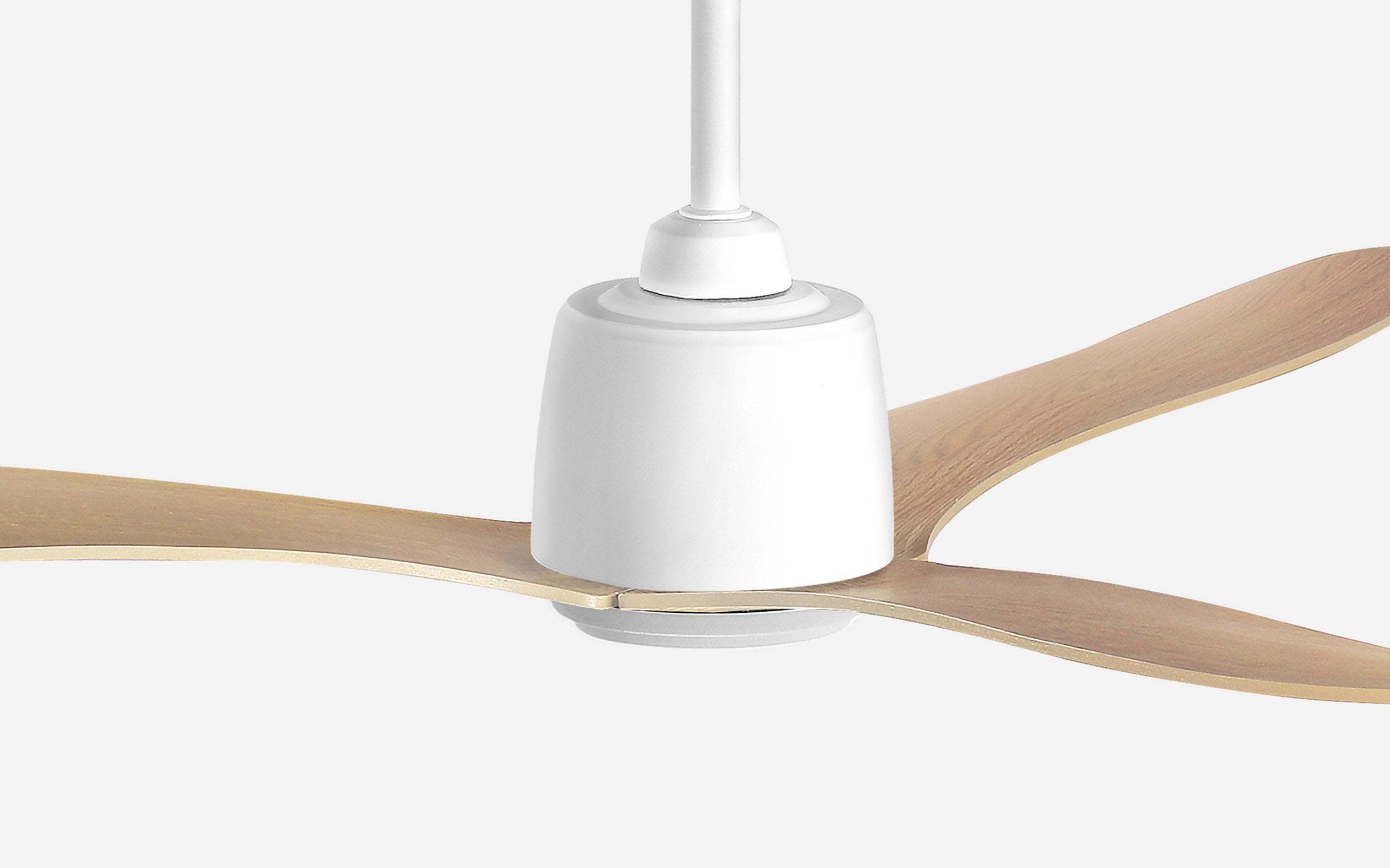 Diamond Storm Ceiling Fan - #Body Color_White|Blade Color_Teak|Blade Size_42"