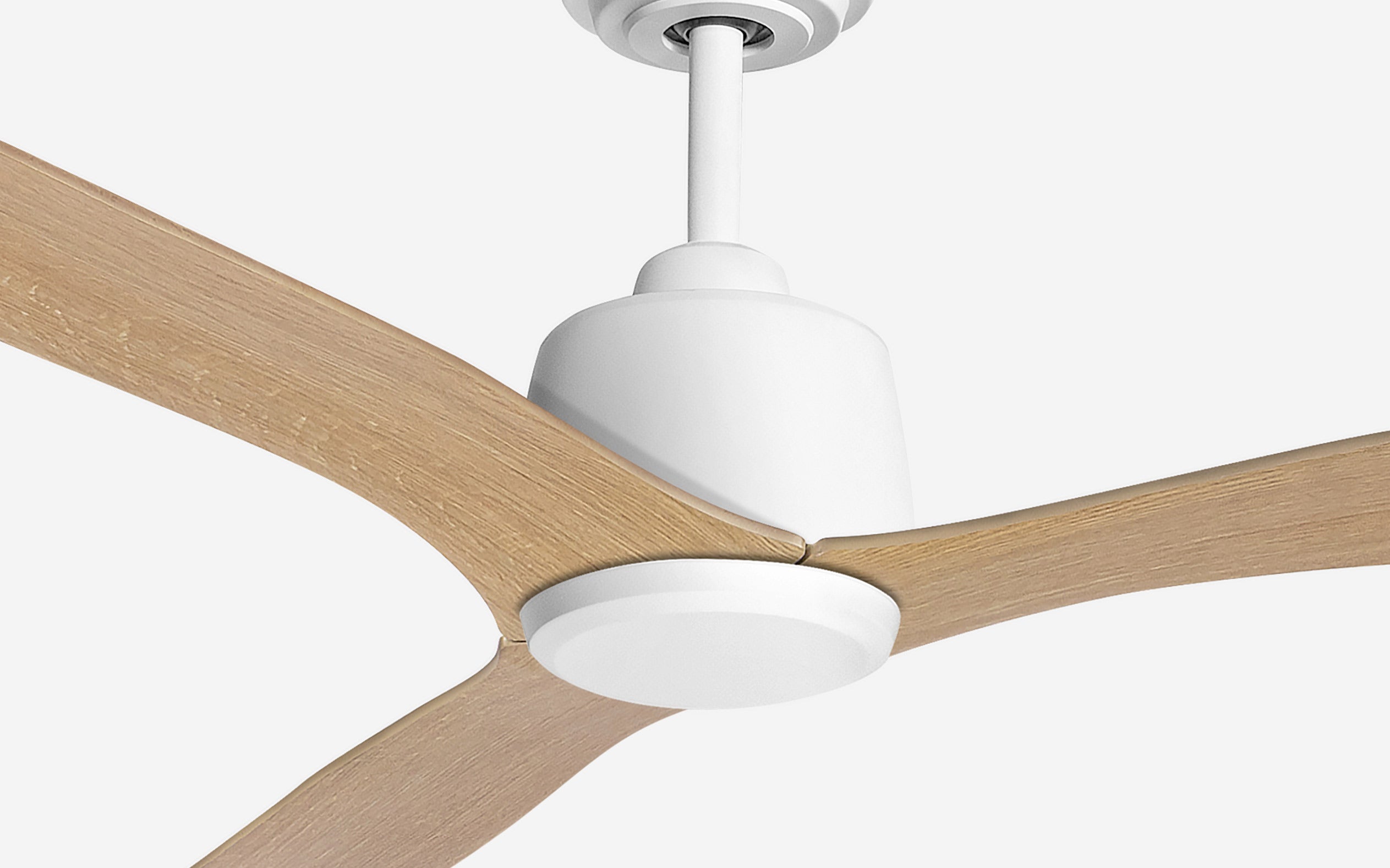 Diamond Storm Ceiling Fan - #Body Color_White|Blade Color_Teak|Blade Size_42"