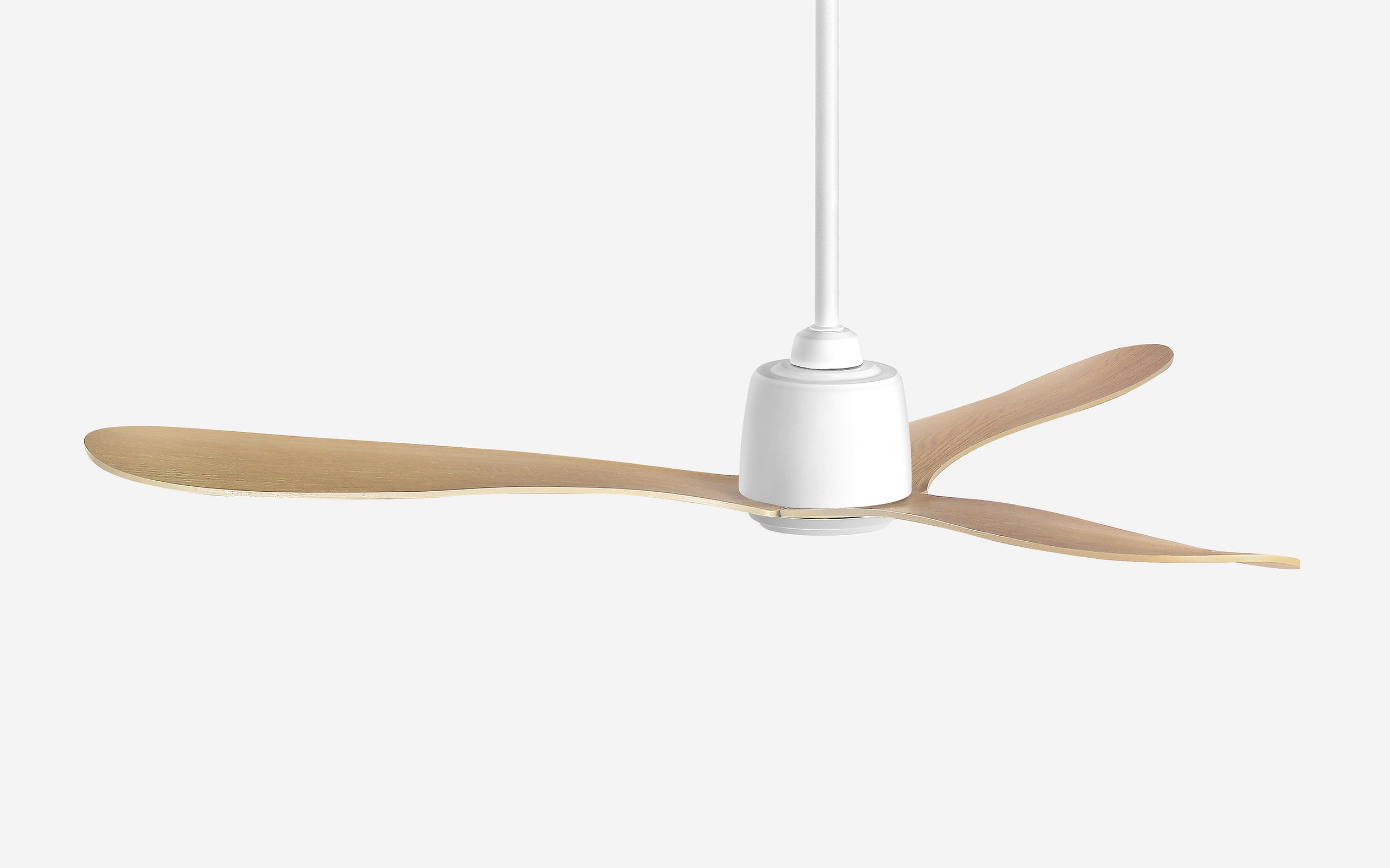 Diamond Storm Ceiling Fan - #Body Color_White|Blade Color_Teak|Blade Size_56"