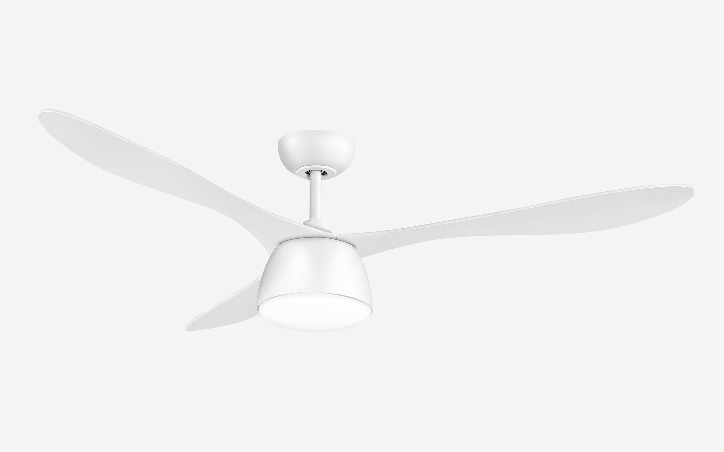 Pebbel Storm Ceiling Fan - #Body Color_White|Blade Color_White|Blade Size_56"