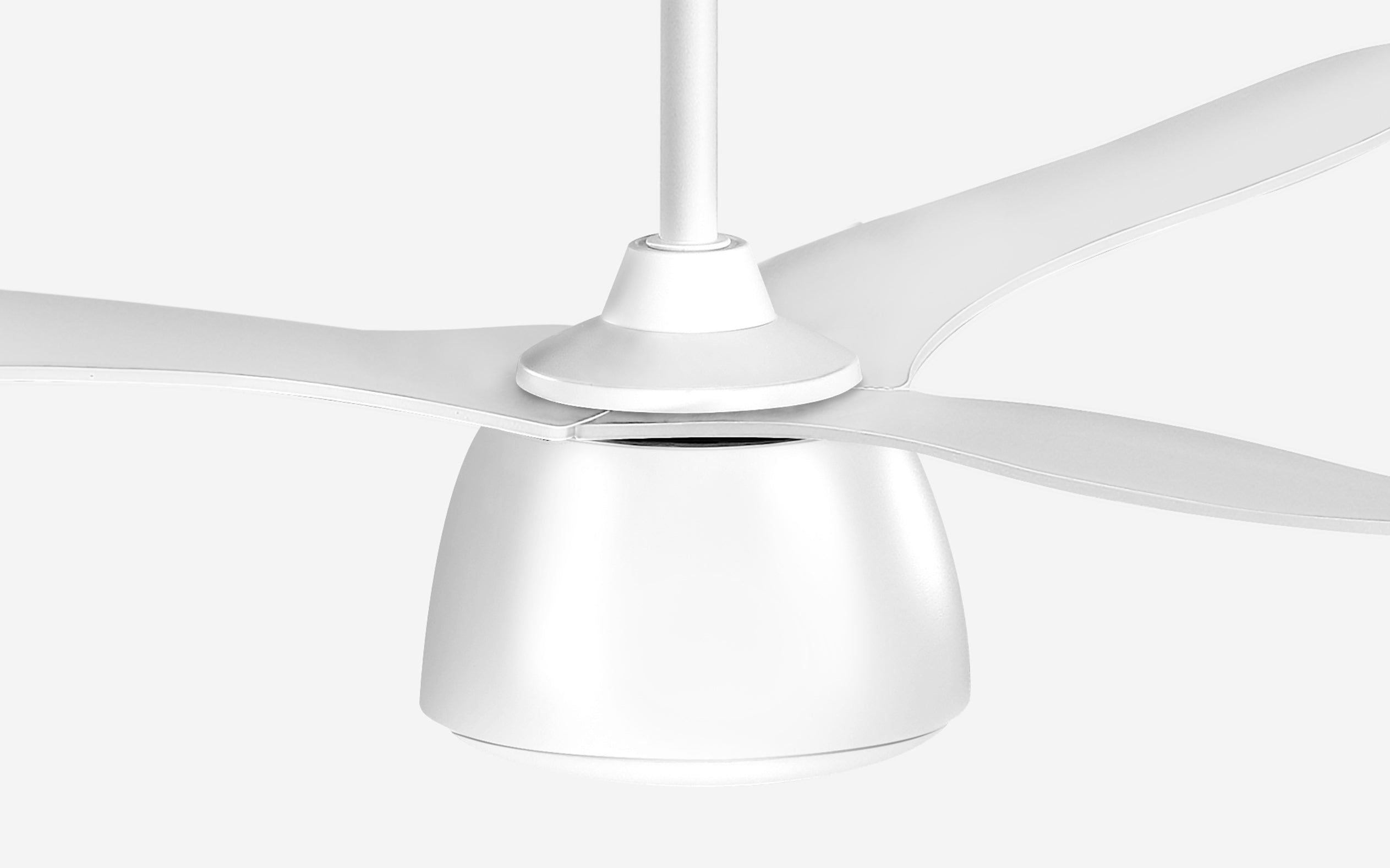 Pebbel Storm Ceiling Fan - #Body Color_White|Blade Color_White|Blade Size_56"