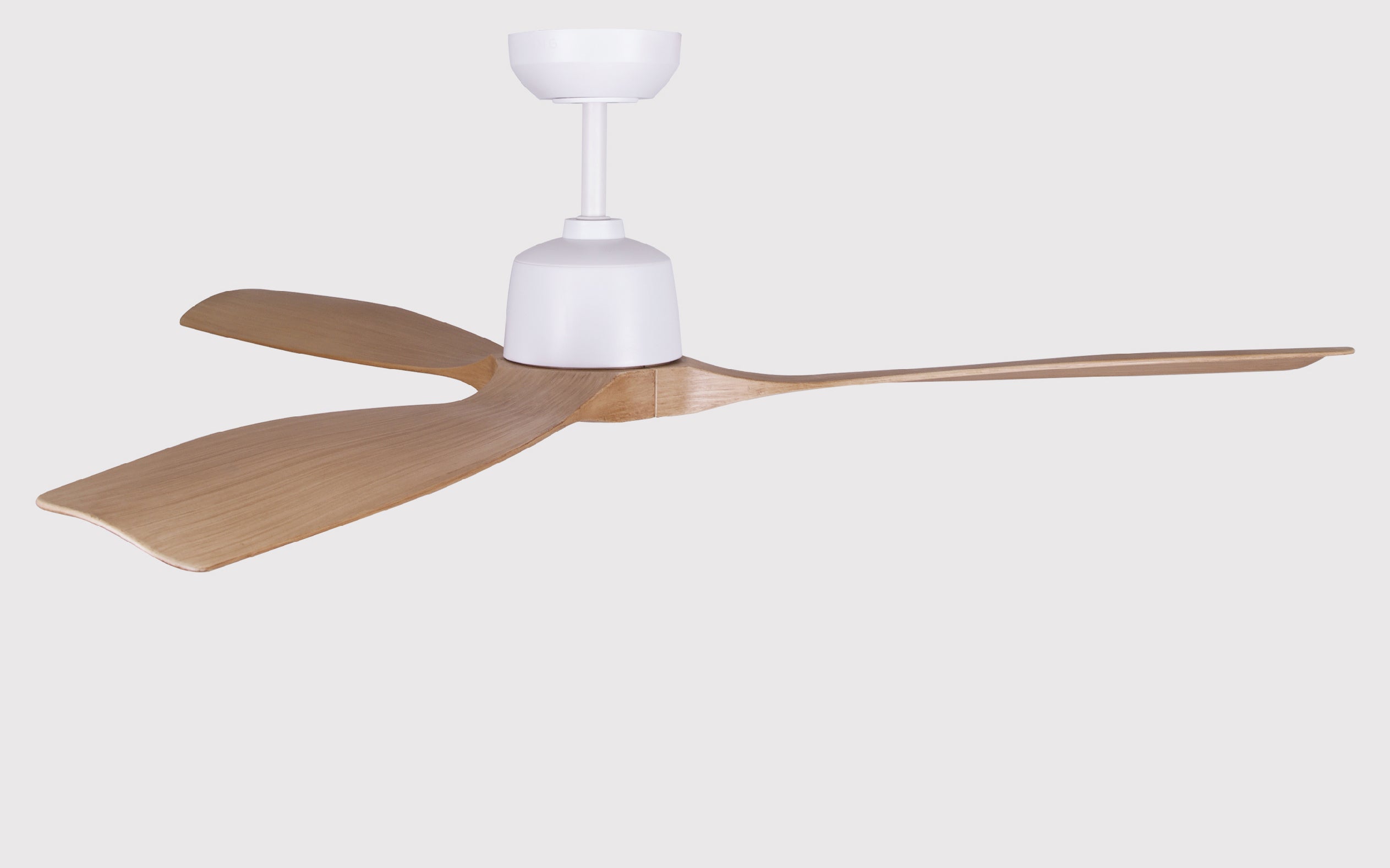 Pixel Ceiling Fan - #Body Color_White|Blade Color_Teak