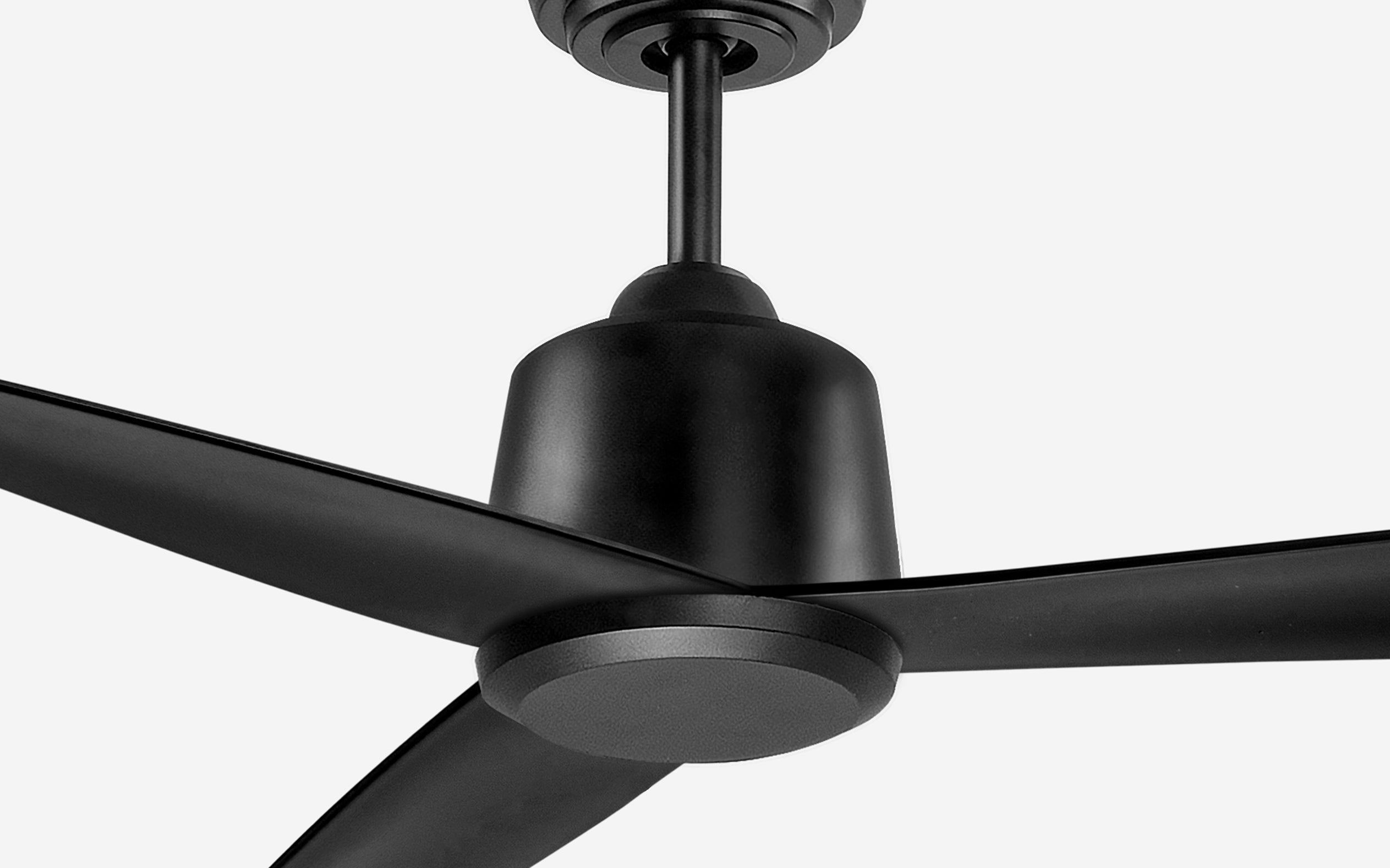 Diamond Damp Wind Outdoor Fan - #Body Color_Black|Blade Color_Black