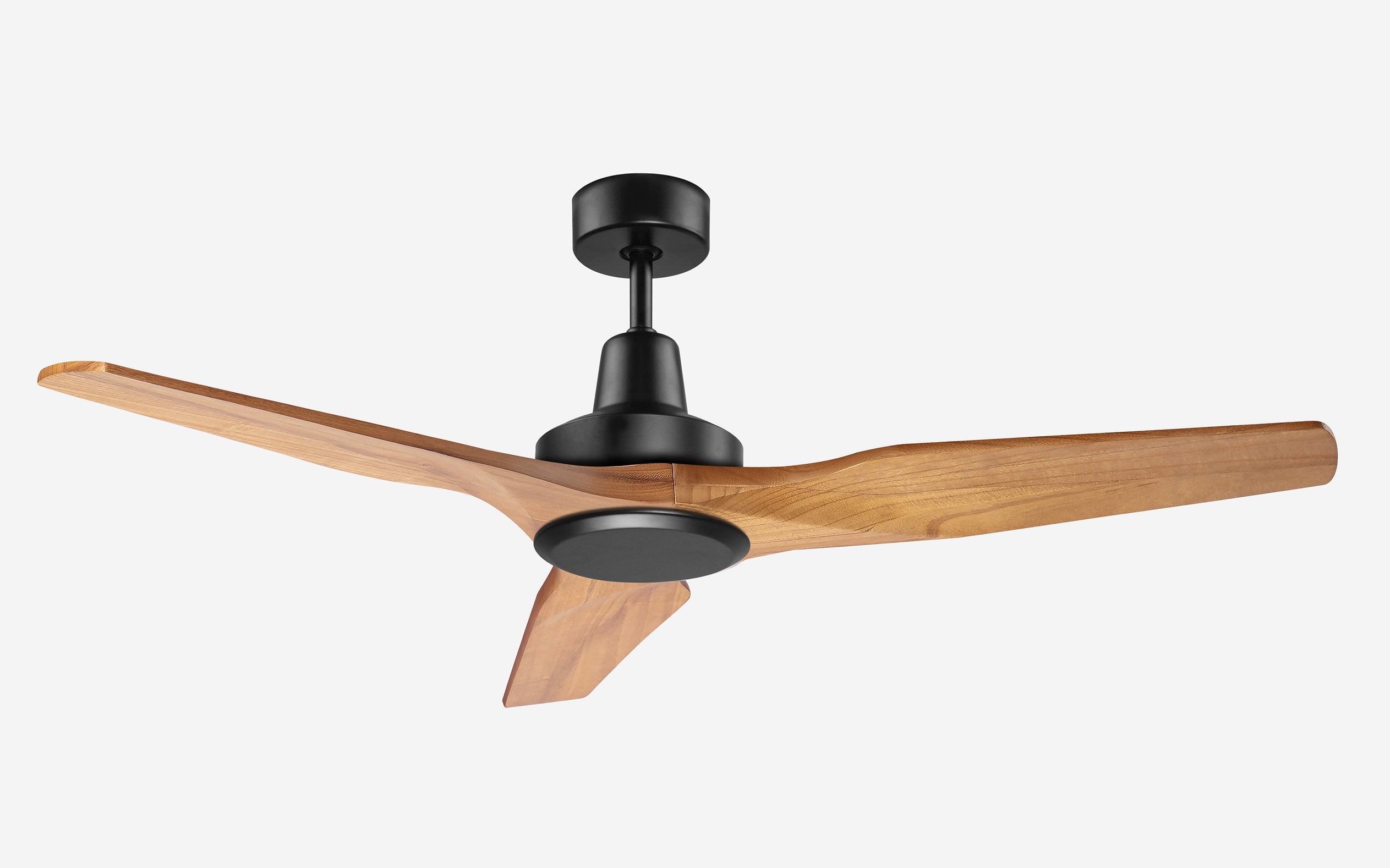 Granite Ceiling Fan - #Body Color_Black|Blade Color_Teak