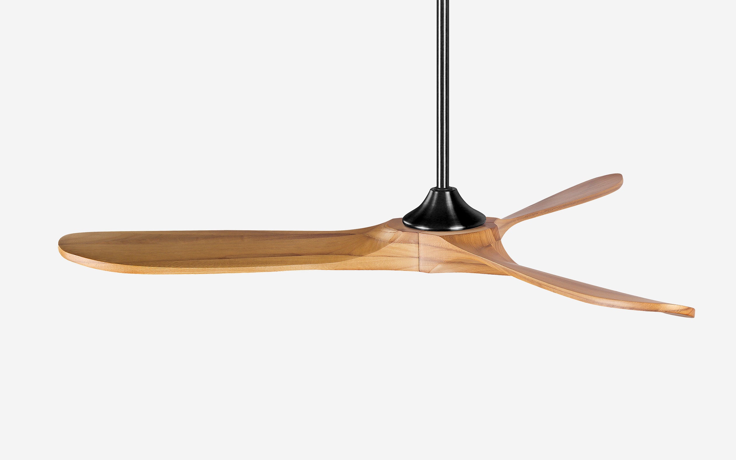 Nexus Ceiling Fan - #Body Color_Black|Blade Color_Teak|Blade Size_54"