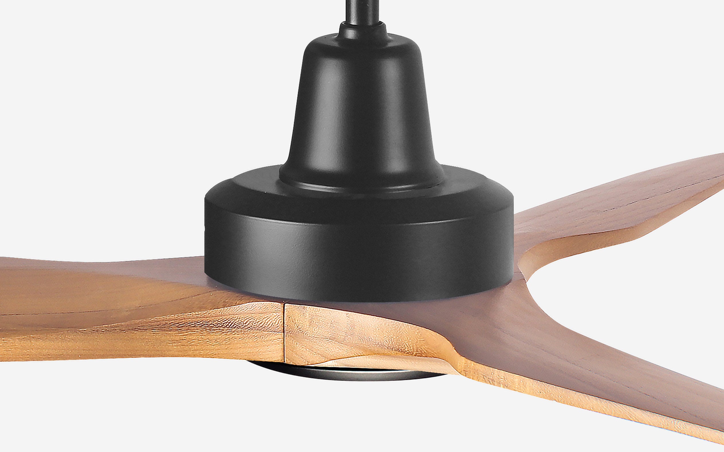 Granite Ceiling Fan - #Body Color_Black|Blade Color_Teak