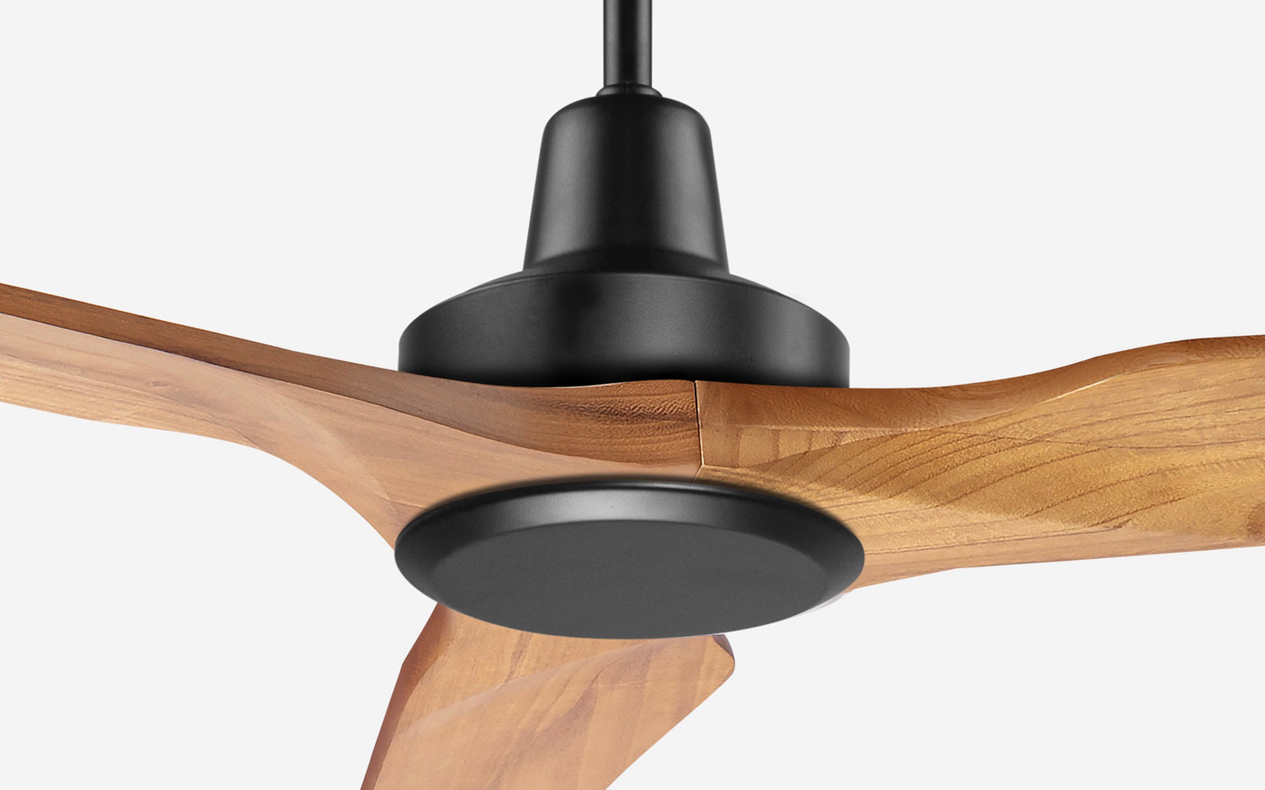 Granite Ceiling Fan - #Body Color_Black|Blade Color_Teak