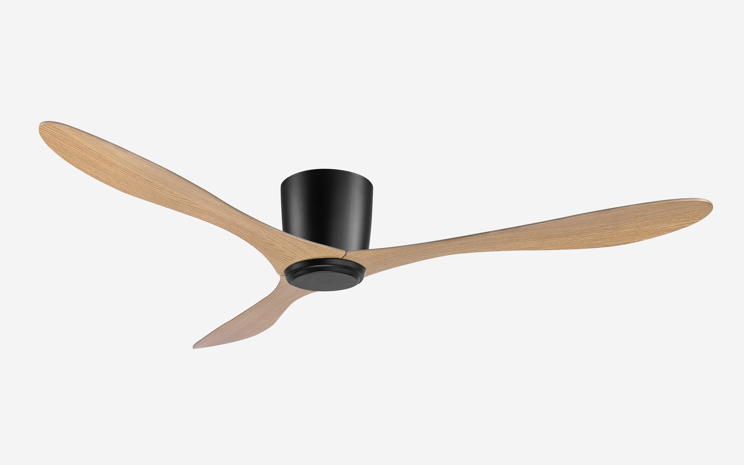 Titanium Storm Ceiling Fan - #Body Color_Black|Blade Color_Teak|Blade Size_56"