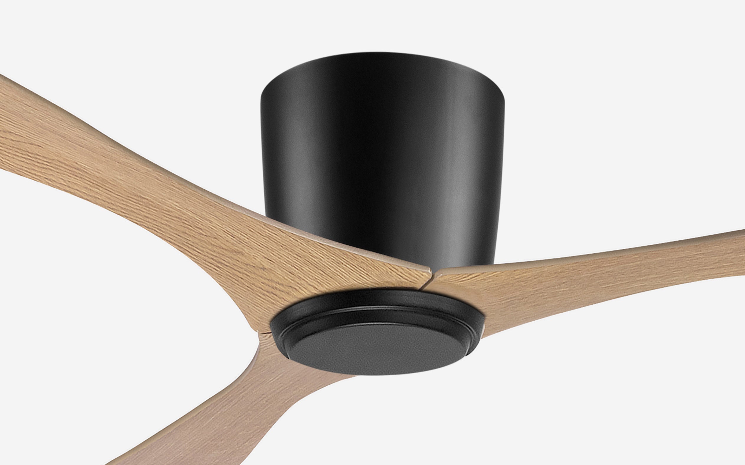 Titanium Storm Ceiling Fan - #Body Color_Black|Blade Color_Teak|Blade Size_56"