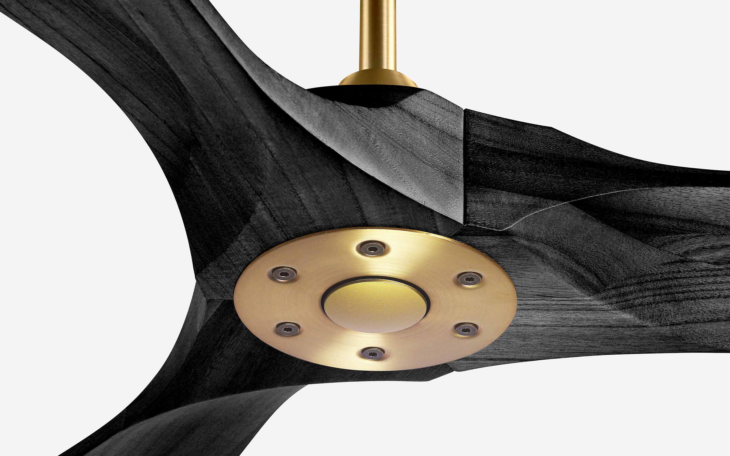 Nexus Ceiling Fan - #Body Color_Gold|Blade Color_Black|Blade Size_54"