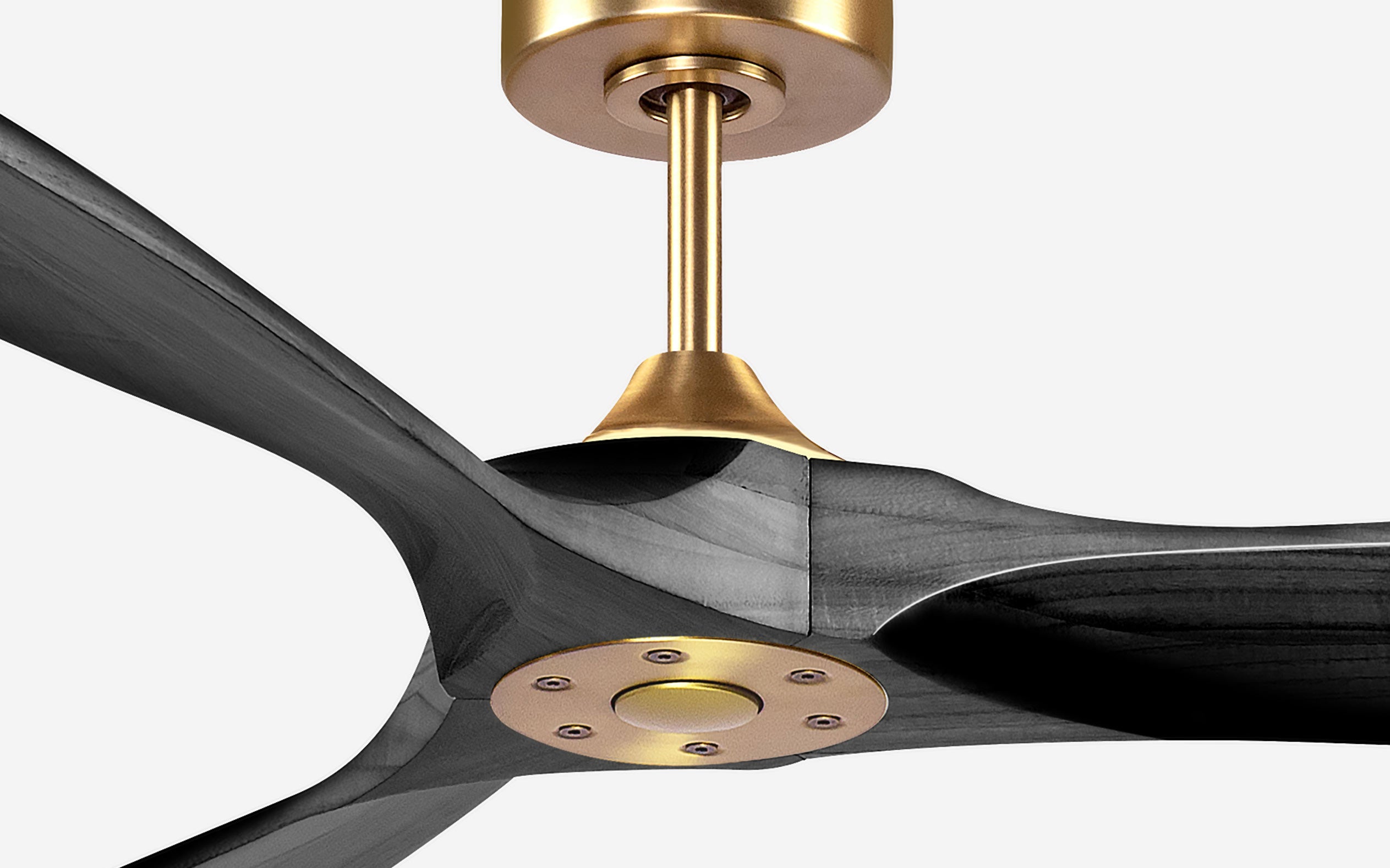 Nexus Ceiling Fan - #Body Color_Gold|Blade Color_Black|Blade Size_54"