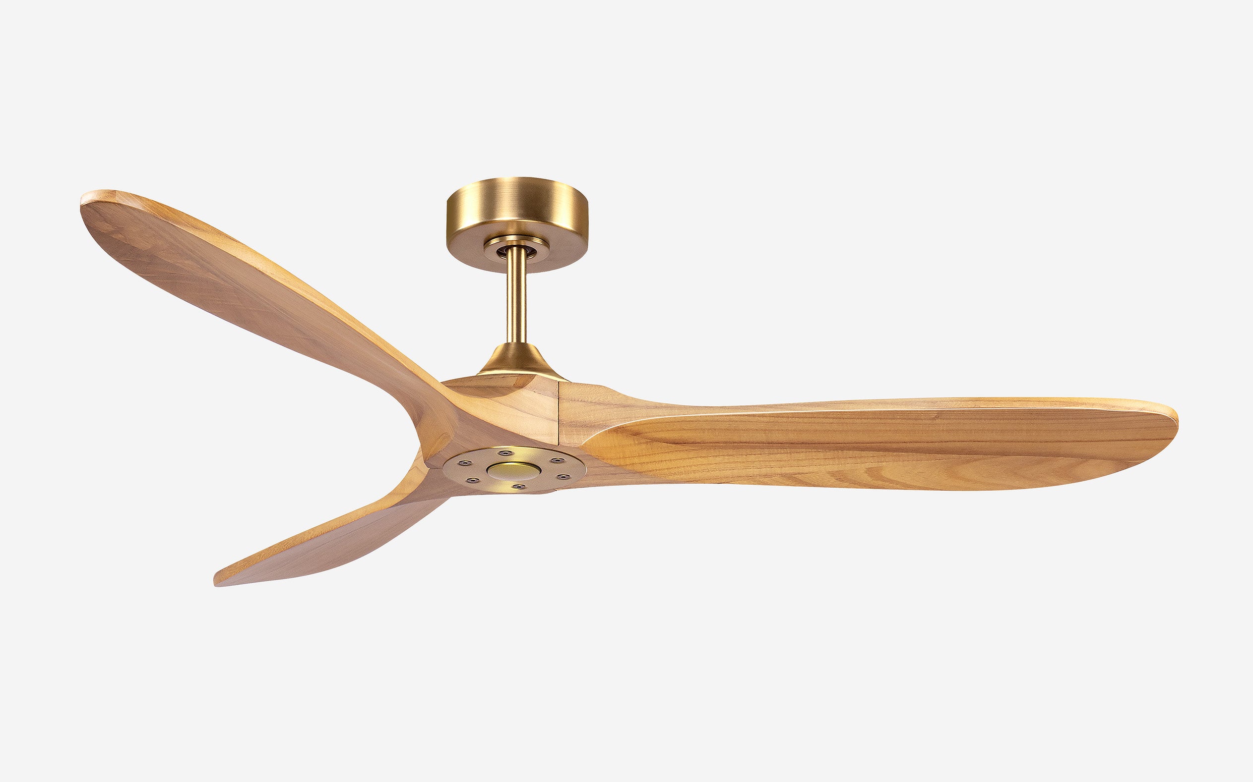 Nexus Ceiling Fan - #Body Color_Gold|Blade Color_Teak|Blade Size_54"