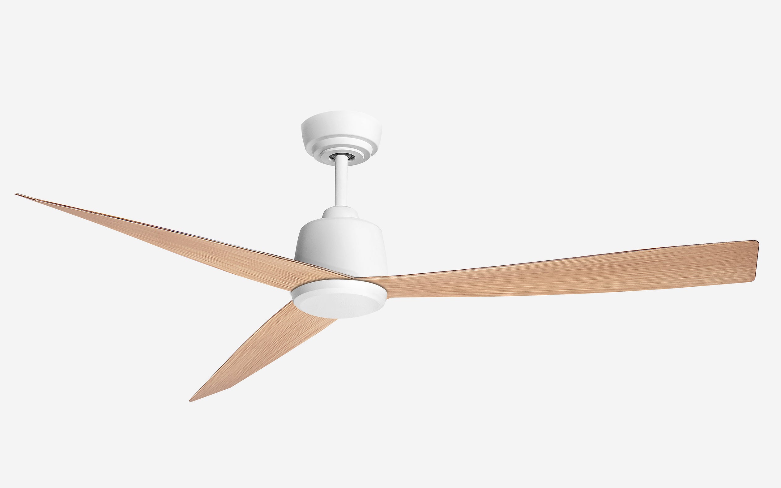 Diamond Wind Outdoor Fan - #Body Color_White|Blade Color_Teak