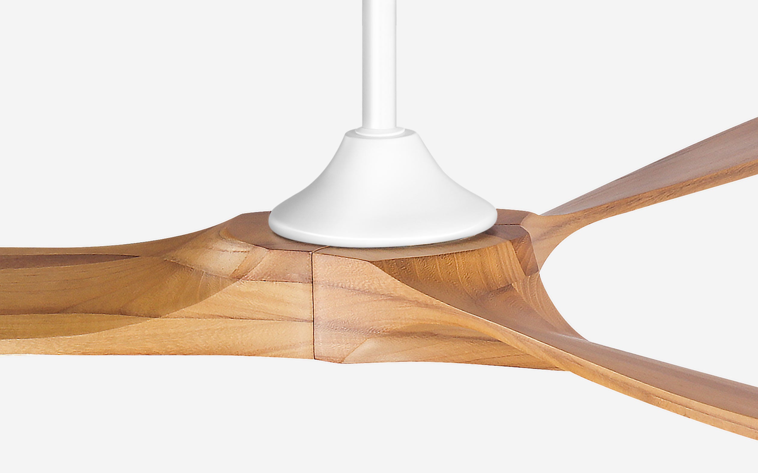 Nexus Ceiling Fan - #Body Color_White|Blade Color_Teak|Blade Size_54"