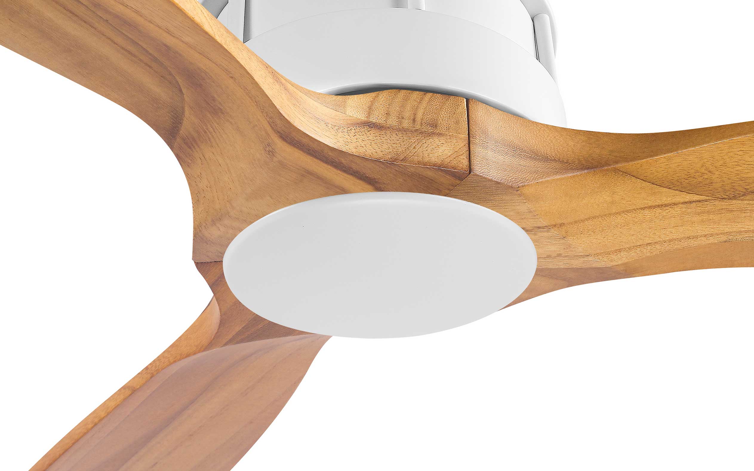 Onyx Ceiling Fan - #Body Color_White|Blade Color_Teak