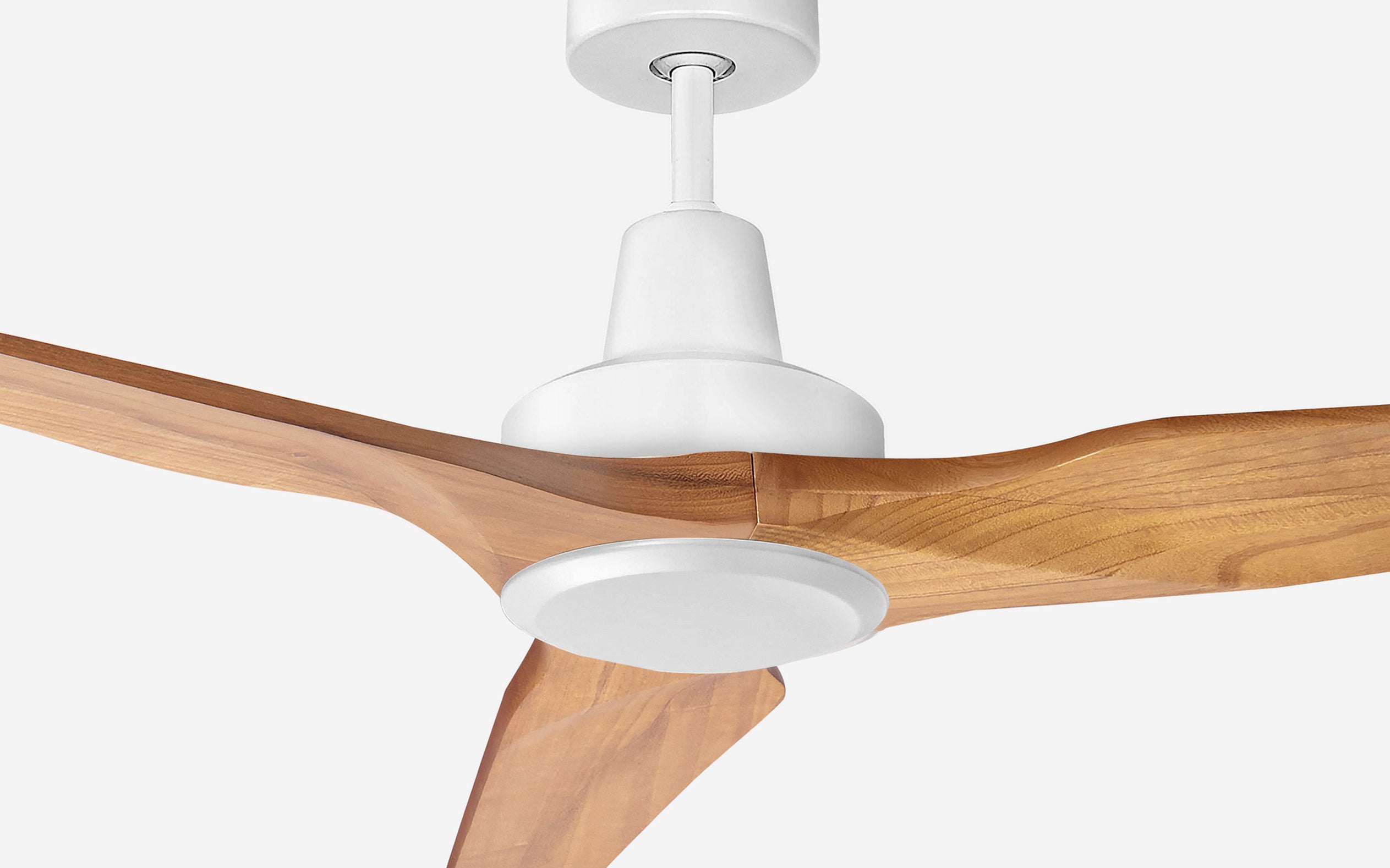 Granite Ceiling Fan - #Body Color_White|Blade Color_Teak