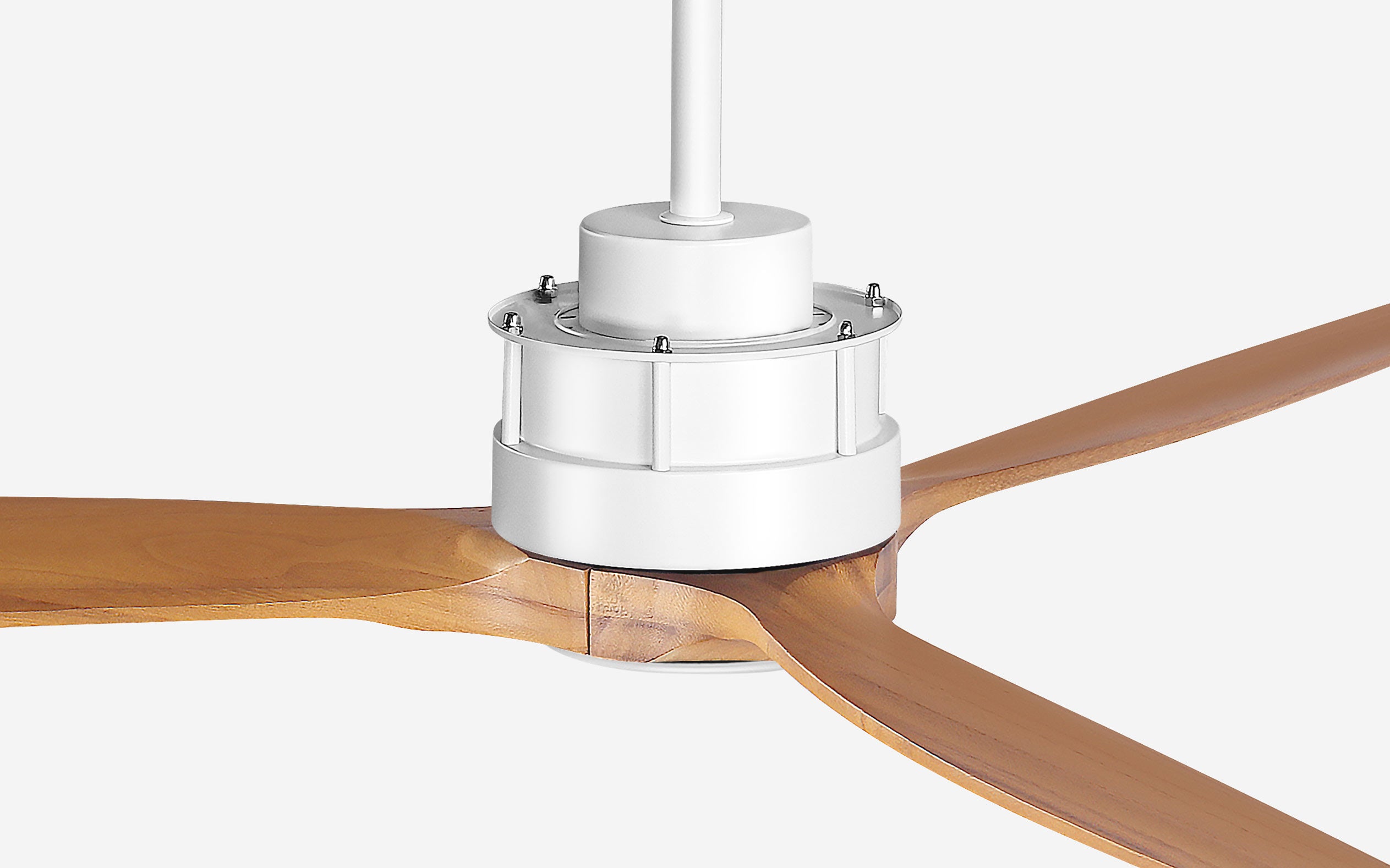 Onyx Ceiling Fan - #Body Color_White|Blade Color_Teak