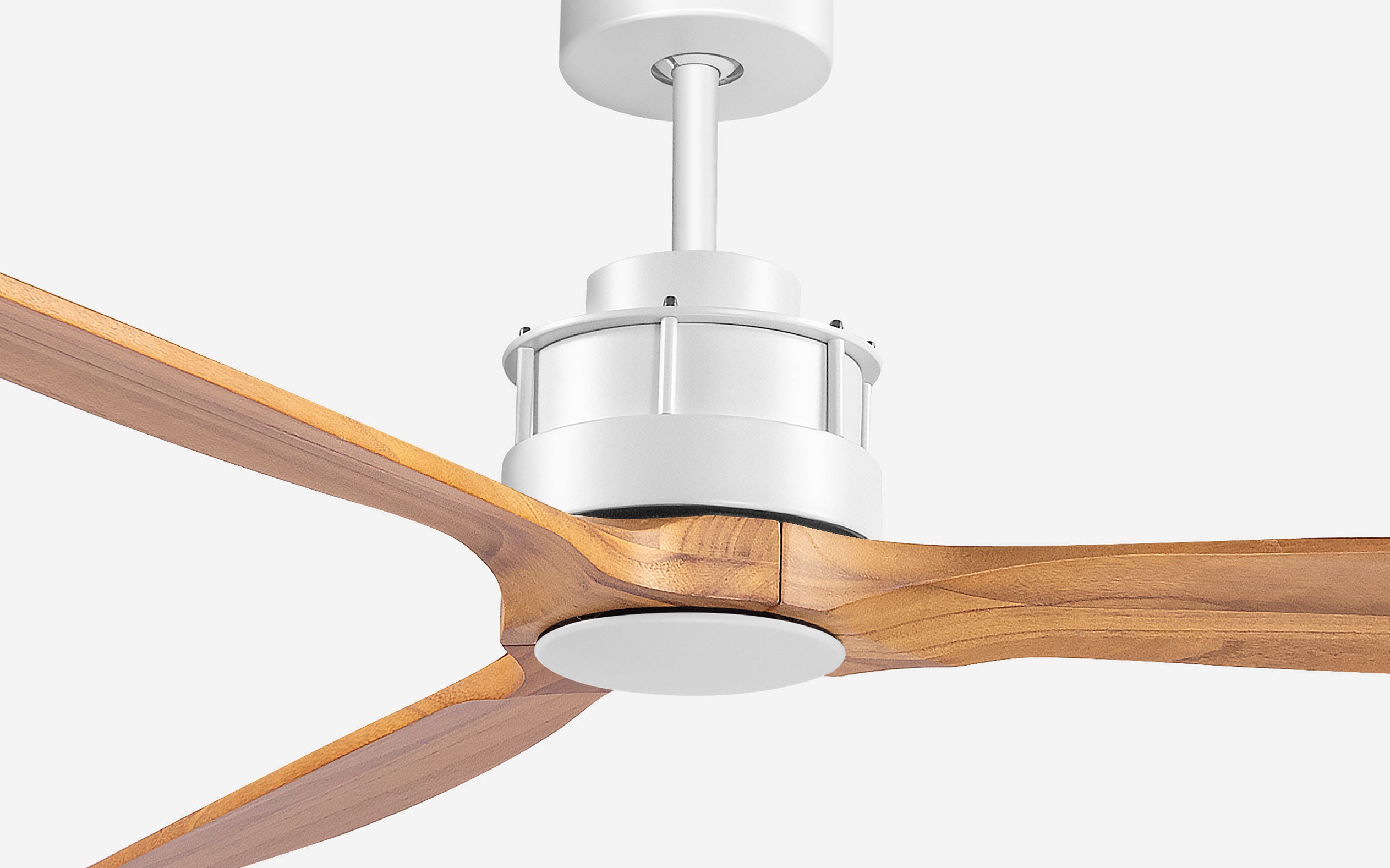 Onyx Ceiling Fan - #Body Color_White|Blade Color_Teak