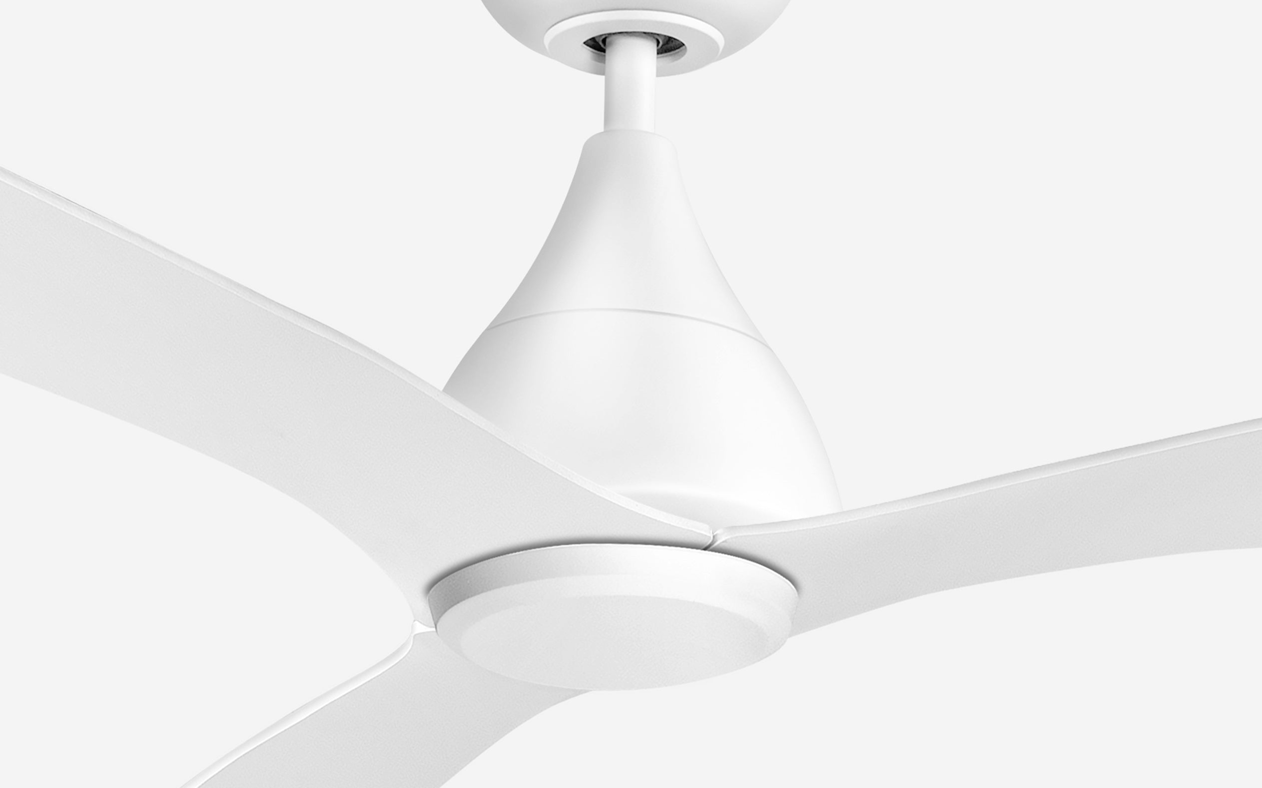 Opal Storm Ceiling Fan - #Body Color_White|Blade Color_White|Blade Size_48"