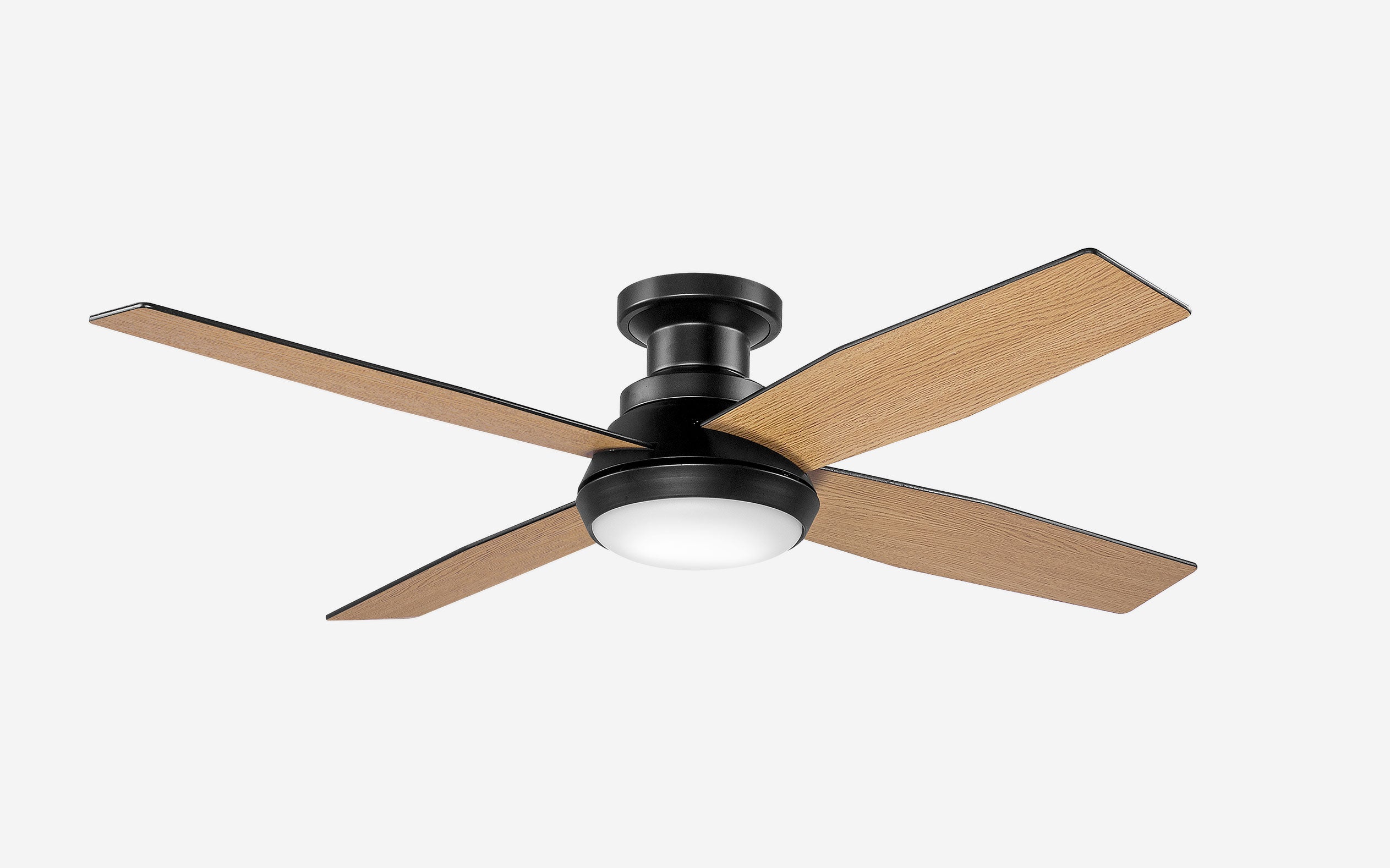 Boulder Ceiling Fan - #Body Color_Black|Blade Color_Teak